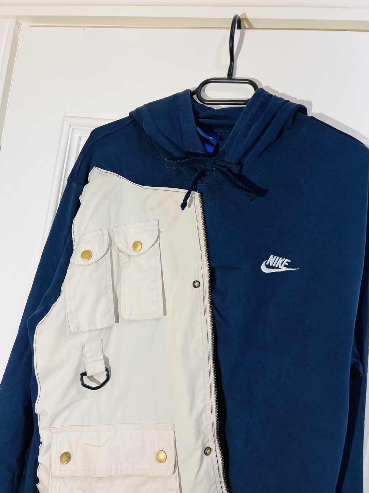 Nike Nike custom sweatshirt vest handmade patchwork 90s Size US L / EU 52-54 / 3 - 12 Thumbnail