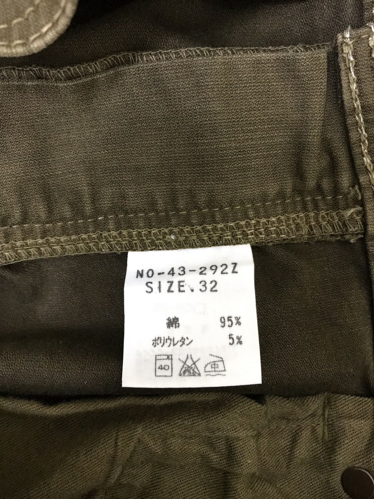 Spellbound Made in Japan Spellbound Cargo Pant Olive Colour Slim 39🟦 Size US 32 / EU 48 - 9 Thumbnail