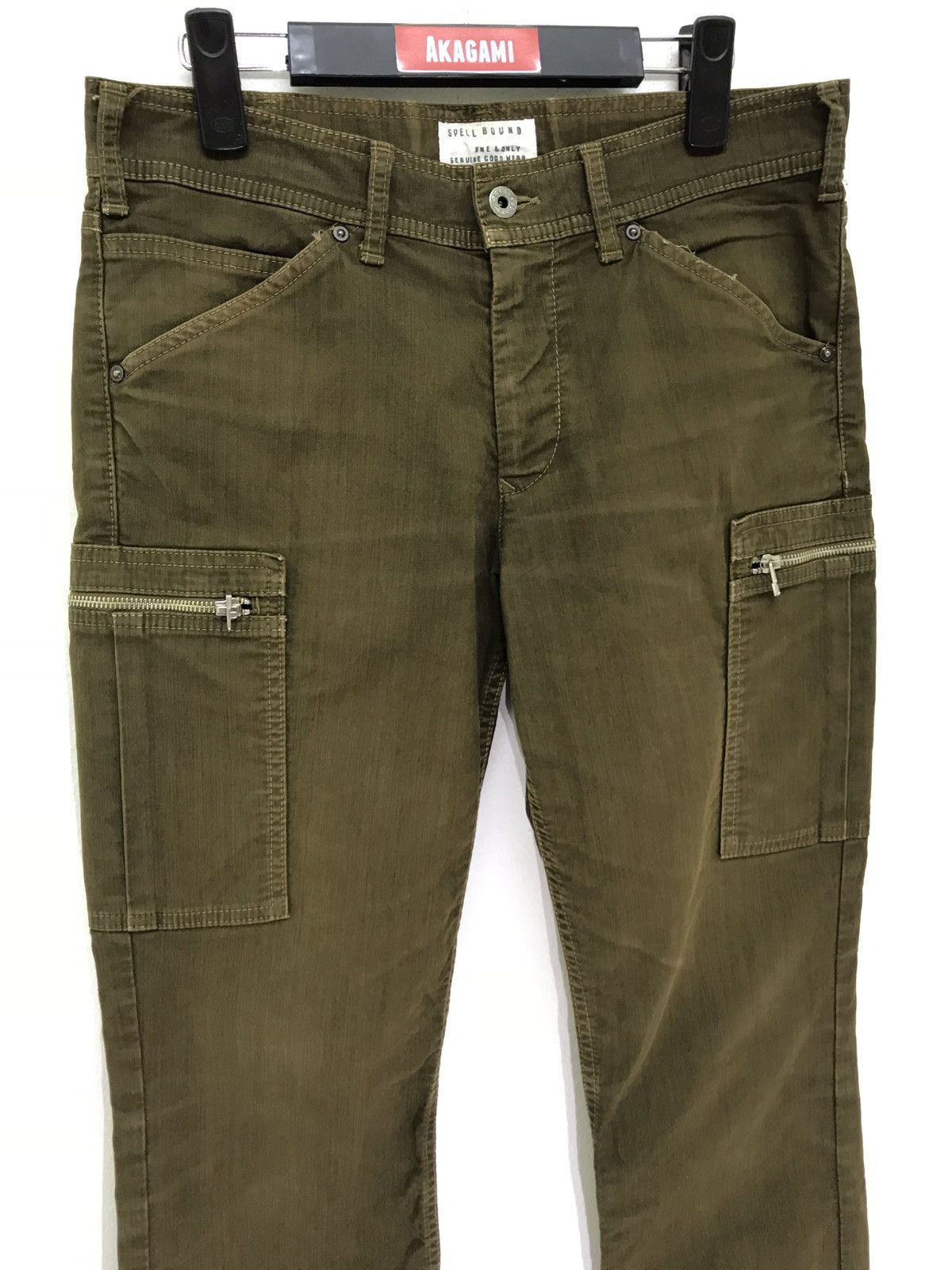 Spellbound Made in Japan Spellbound Cargo Pant Olive Colour Slim 39🟦 Size US 32 / EU 48 - 1 Thumbnail