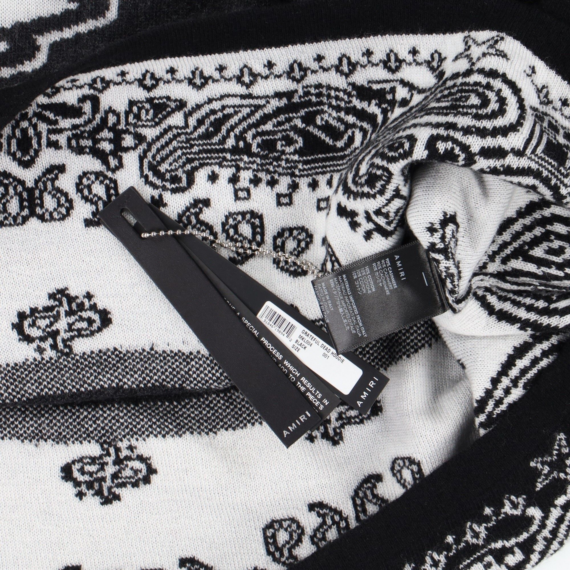 Amiri Black Grateful Dead Skull Cashmere Hoodie Size US M / EU 48-50 / 2 - 12 Thumbnail