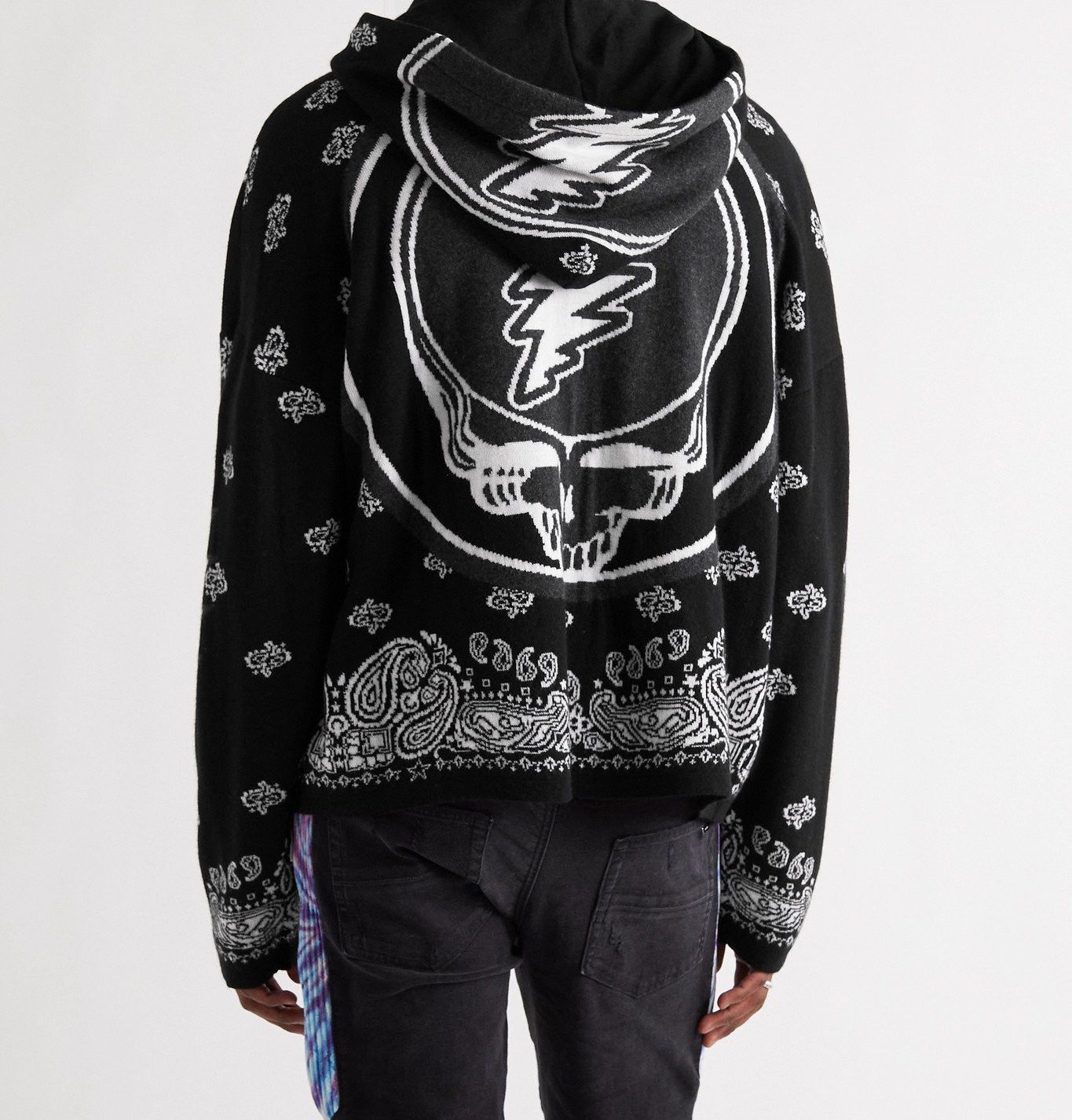 Amiri Black Grateful Dead Skull Cashmere Hoodie Size US M / EU 48-50 / 2 - 3 Thumbnail
