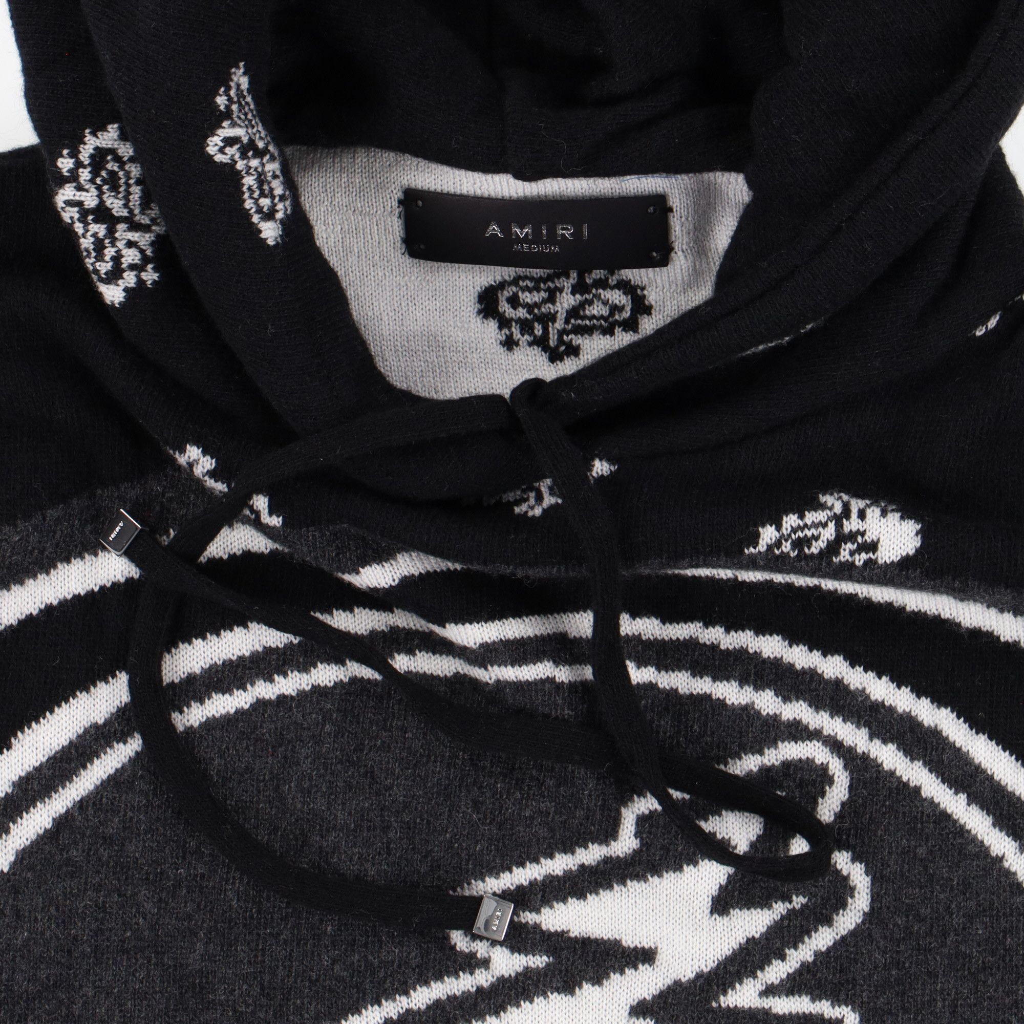 Amiri Black Grateful Dead Skull Cashmere Hoodie Size US M / EU 48-50 / 2 - 10 Thumbnail