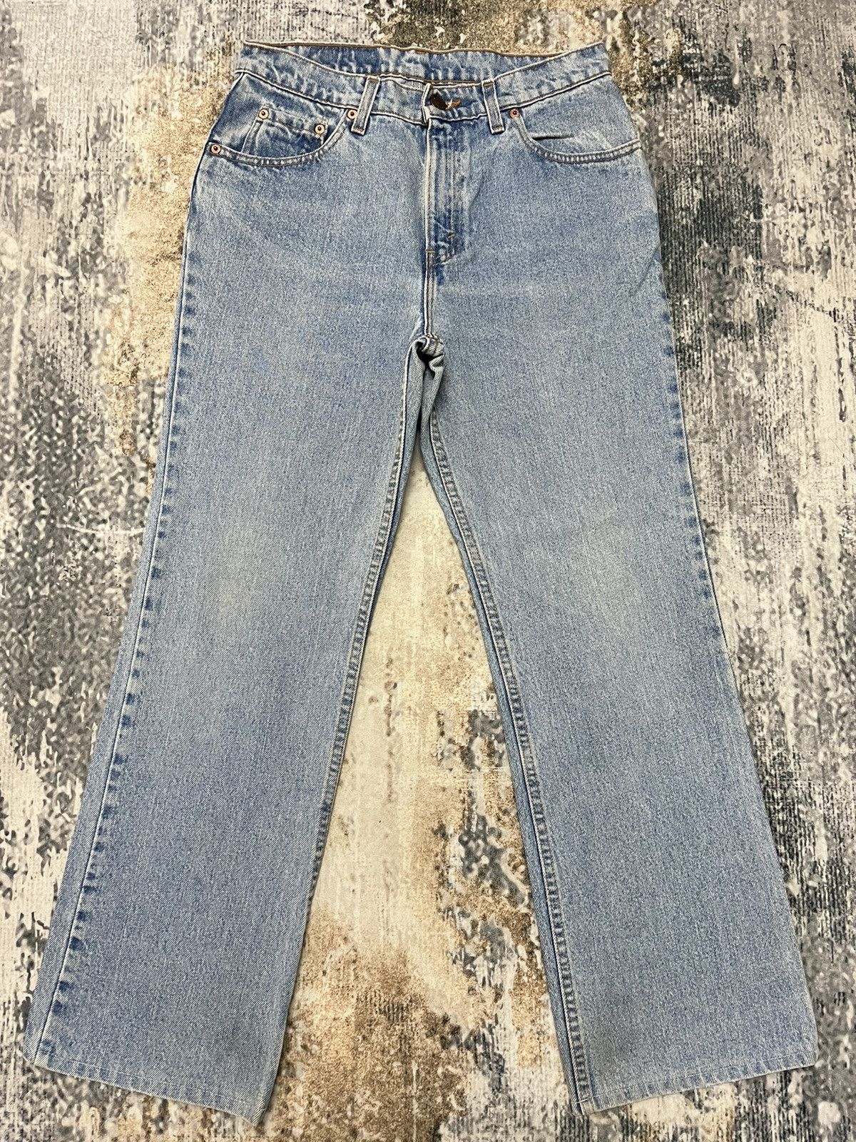 Vintage 517 Levis Boot Cut Distressed Denim Made In Usa