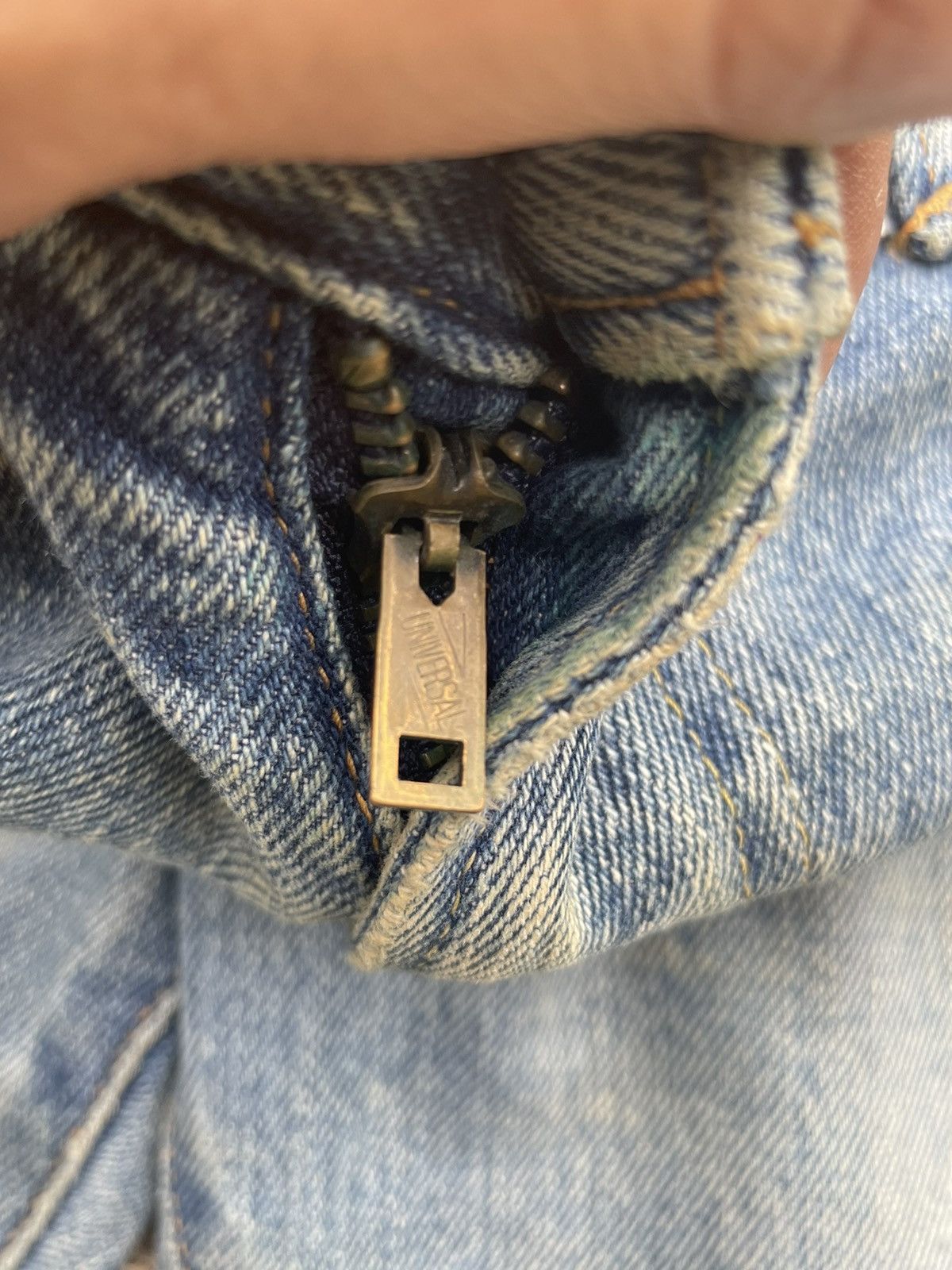 MasterPiece × Vintage Vintage Masterpiece Custom Zigzag Denim Size US 36 / EU 52 - 18 Thumbnail