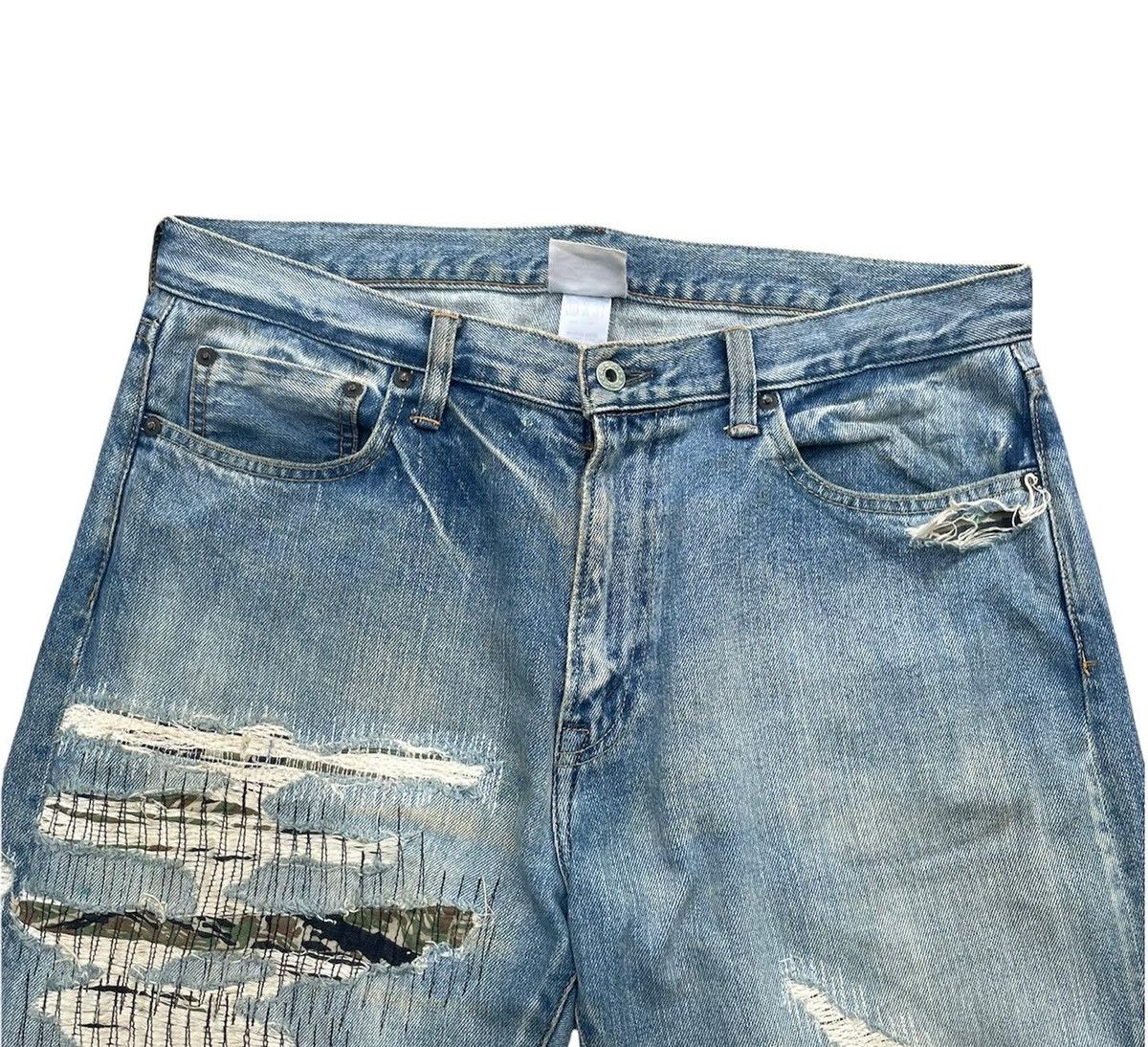 MasterPiece × Vintage Vintage Masterpiece Custom Zigzag Denim Size US 36 / EU 52 - 3 Thumbnail