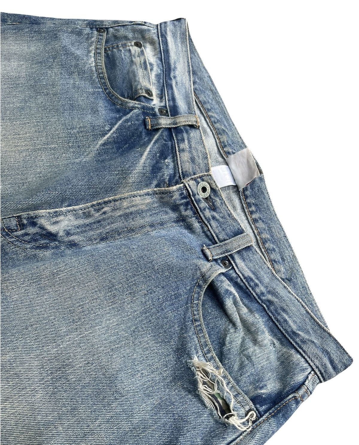 MasterPiece × Vintage Vintage Masterpiece Custom Zigzag Denim Size US 36 / EU 52 - 13 Thumbnail