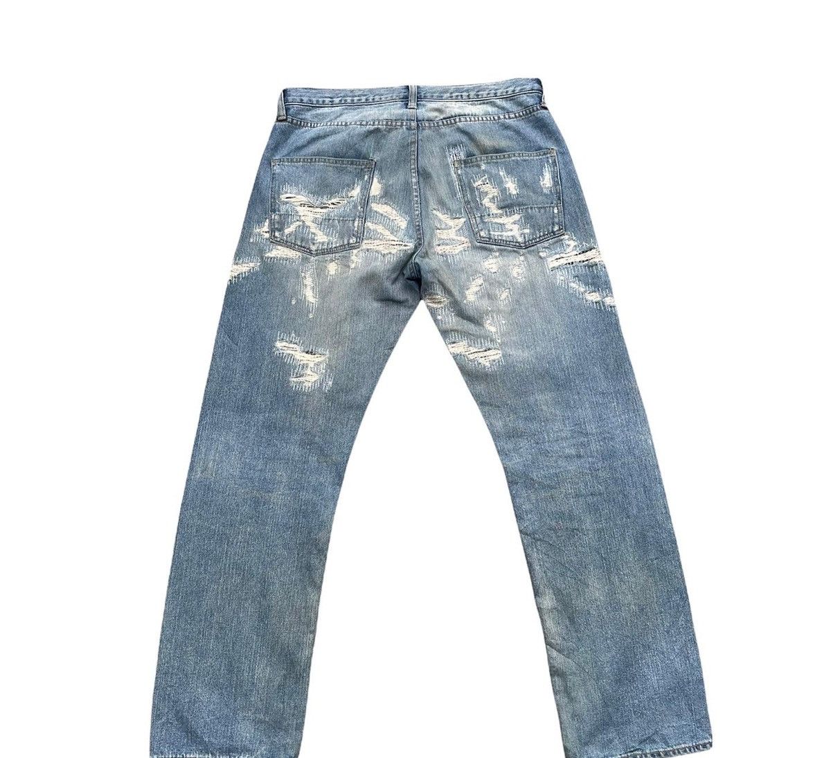 MasterPiece × Vintage Vintage Masterpiece Custom Zigzag Denim Size US 36 / EU 52 - 5 Thumbnail