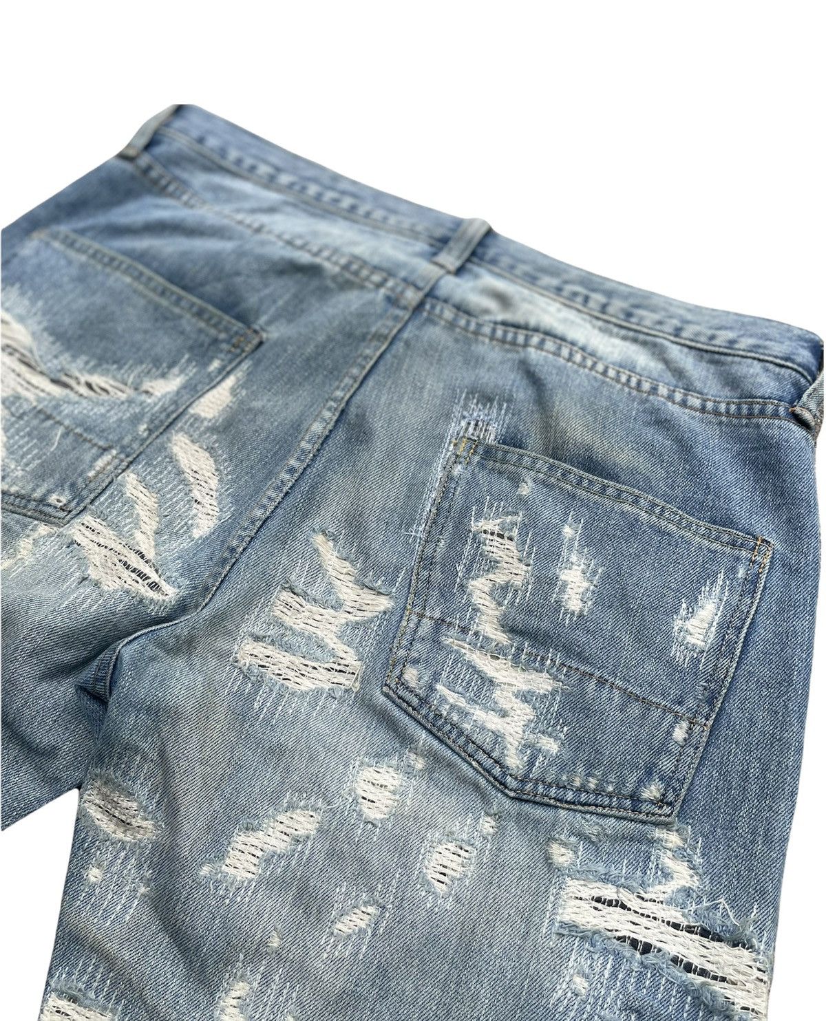 MasterPiece × Vintage Vintage Masterpiece Custom Zigzag Denim Size US 36 / EU 52 - 14 Thumbnail