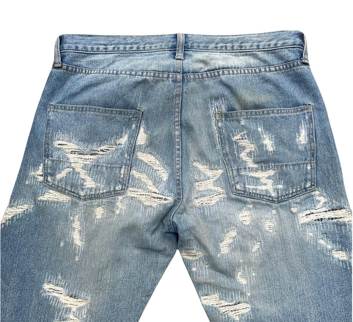 MasterPiece × Vintage Vintage Masterpiece Custom Zigzag Denim Size US 36 / EU 52 - 6 Thumbnail