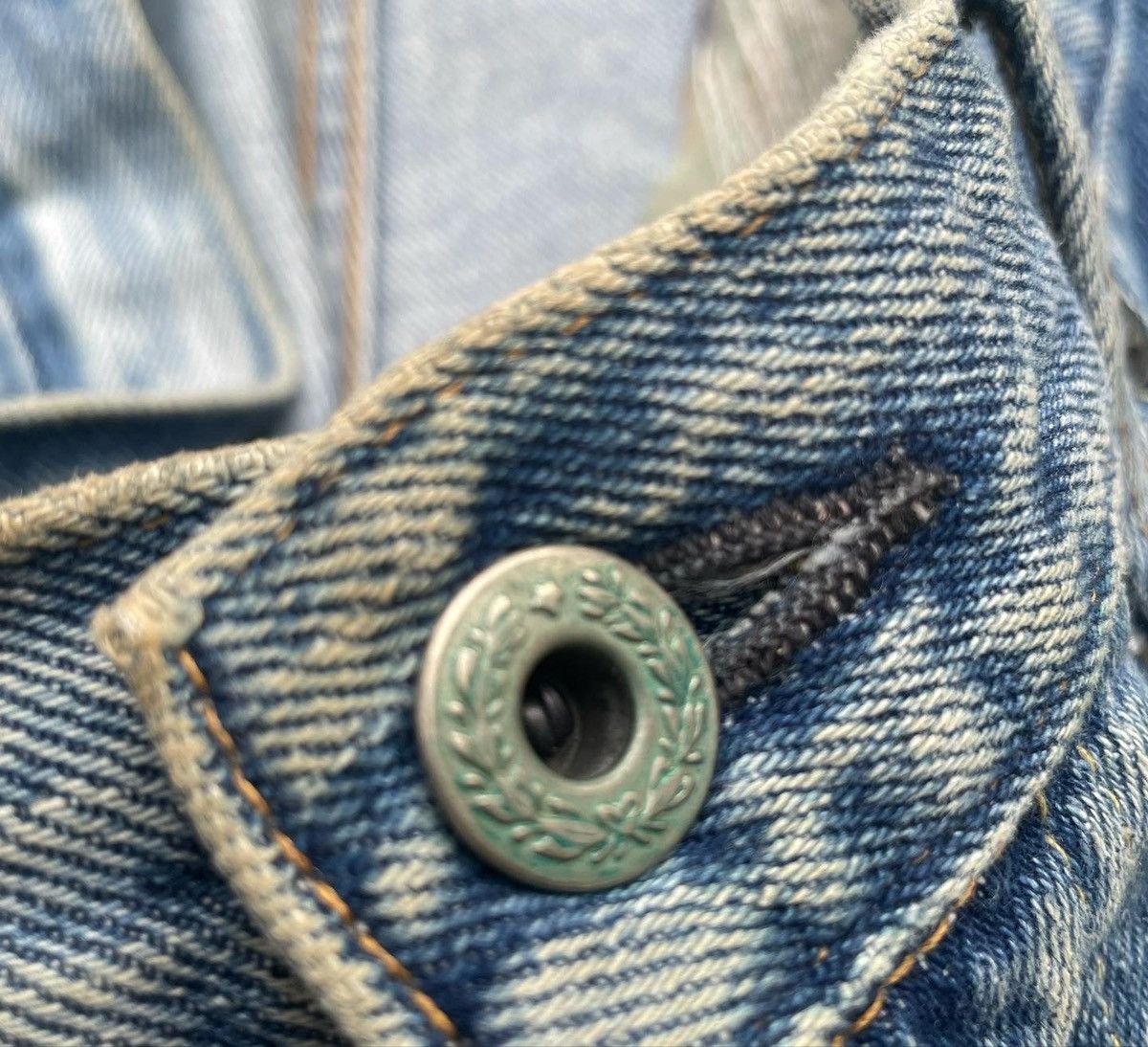 MasterPiece × Vintage Vintage Masterpiece Custom Zigzag Denim Size US 36 / EU 52 - 8 Thumbnail