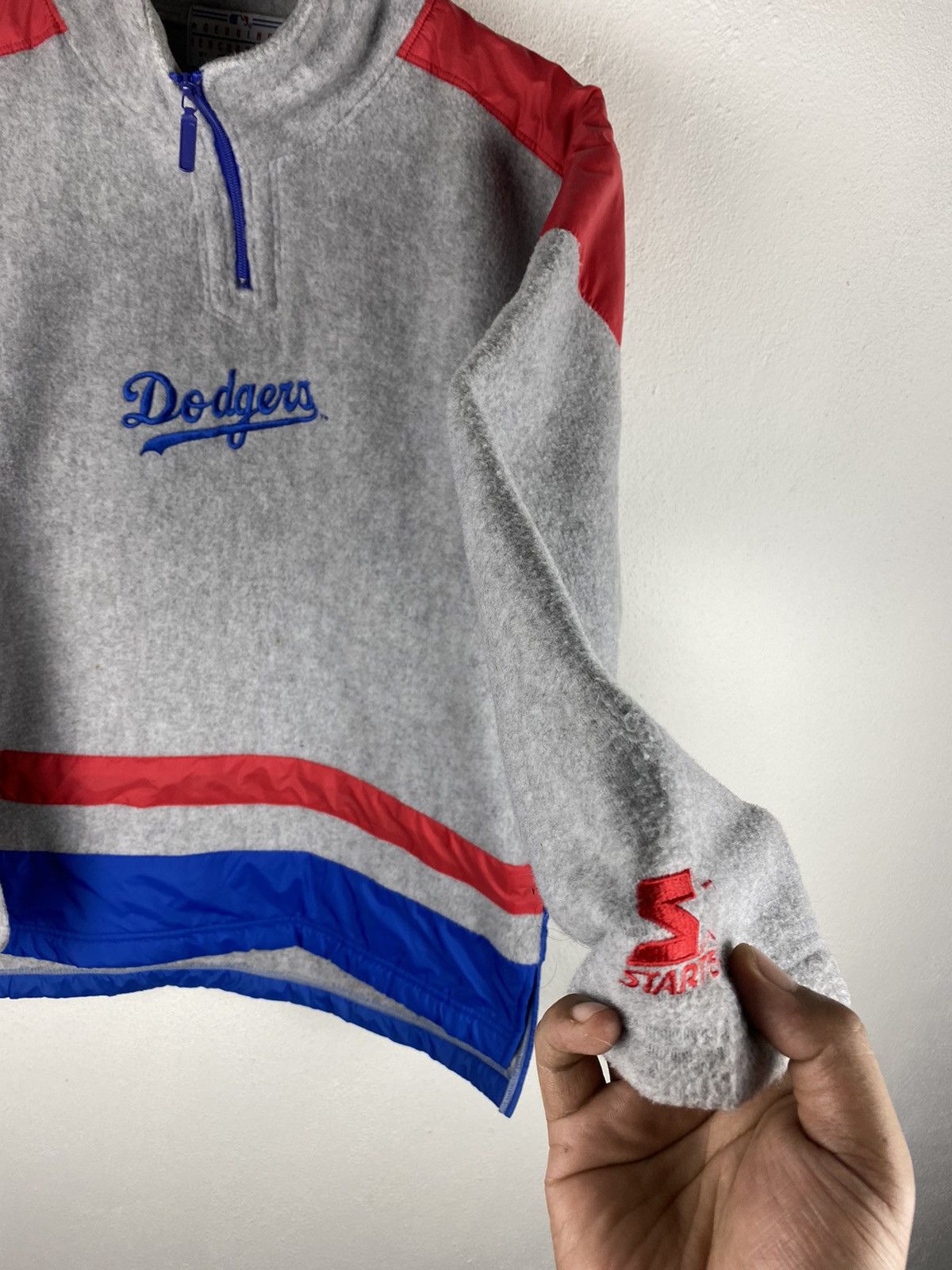 MLB × Starter × Vintage DODGERS GENUINE MERCHANDISE BY STARTER FLEECE ANORAK Size US M / EU 48-50 / 2 - 6 Thumbnail