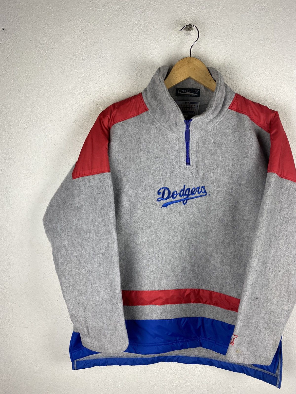 MLB × Starter × Vintage DODGERS GENUINE MERCHANDISE BY STARTER FLEECE ANORAK Size US M / EU 48-50 / 2 - 4 Thumbnail