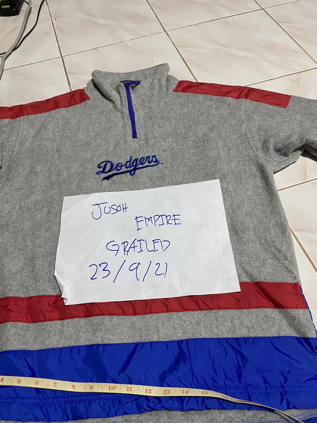 MLB × Starter × Vintage DODGERS GENUINE MERCHANDISE BY STARTER FLEECE ANORAK Size US M / EU 48-50 / 2 - 8 Thumbnail
