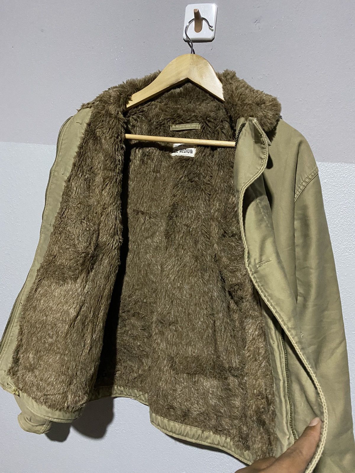 Vintage U.S. Navy N-1 Deck Jacket Olive Green Military Coat