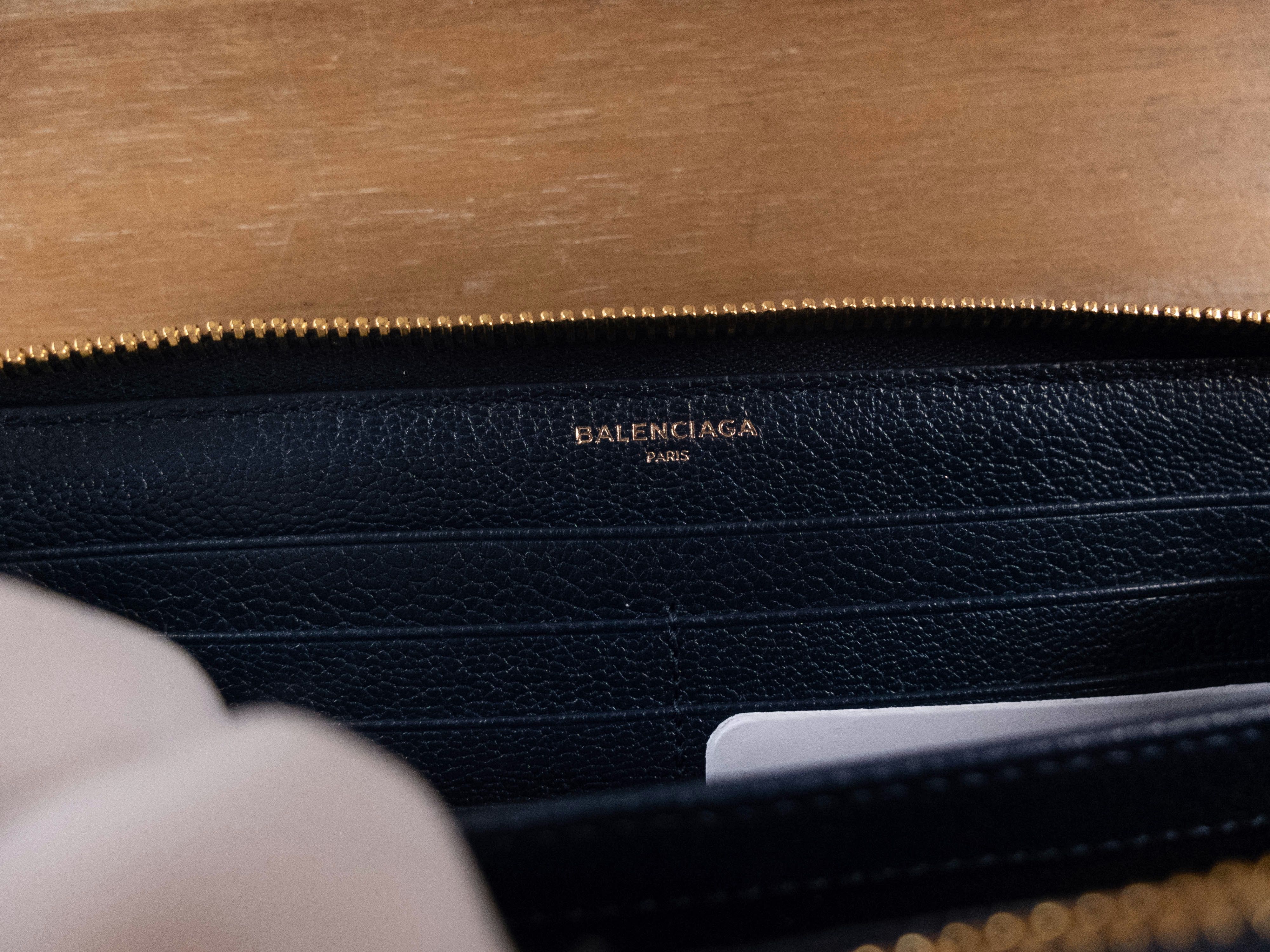 Balenciaga BALENCIAGA navy blue City Moto leather continental wallet Size ONE SIZE - 7 Thumbnail