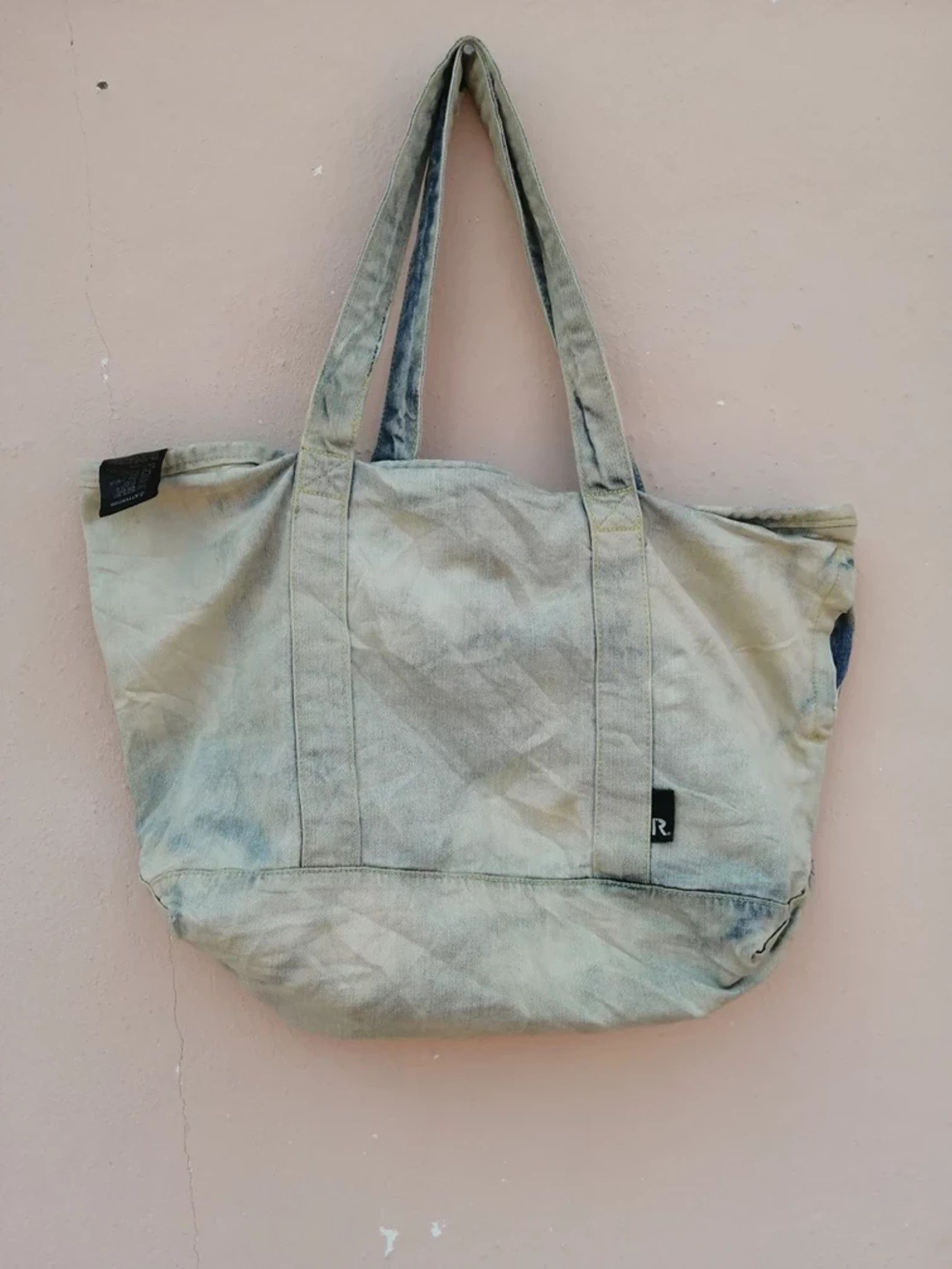 Japanese Brand × ROOTOTE ❤FINAL DROP❤ROOTOTE. jp Acid Wash Denim Tote Bag Size ONE SIZE - 1 Thumbnail