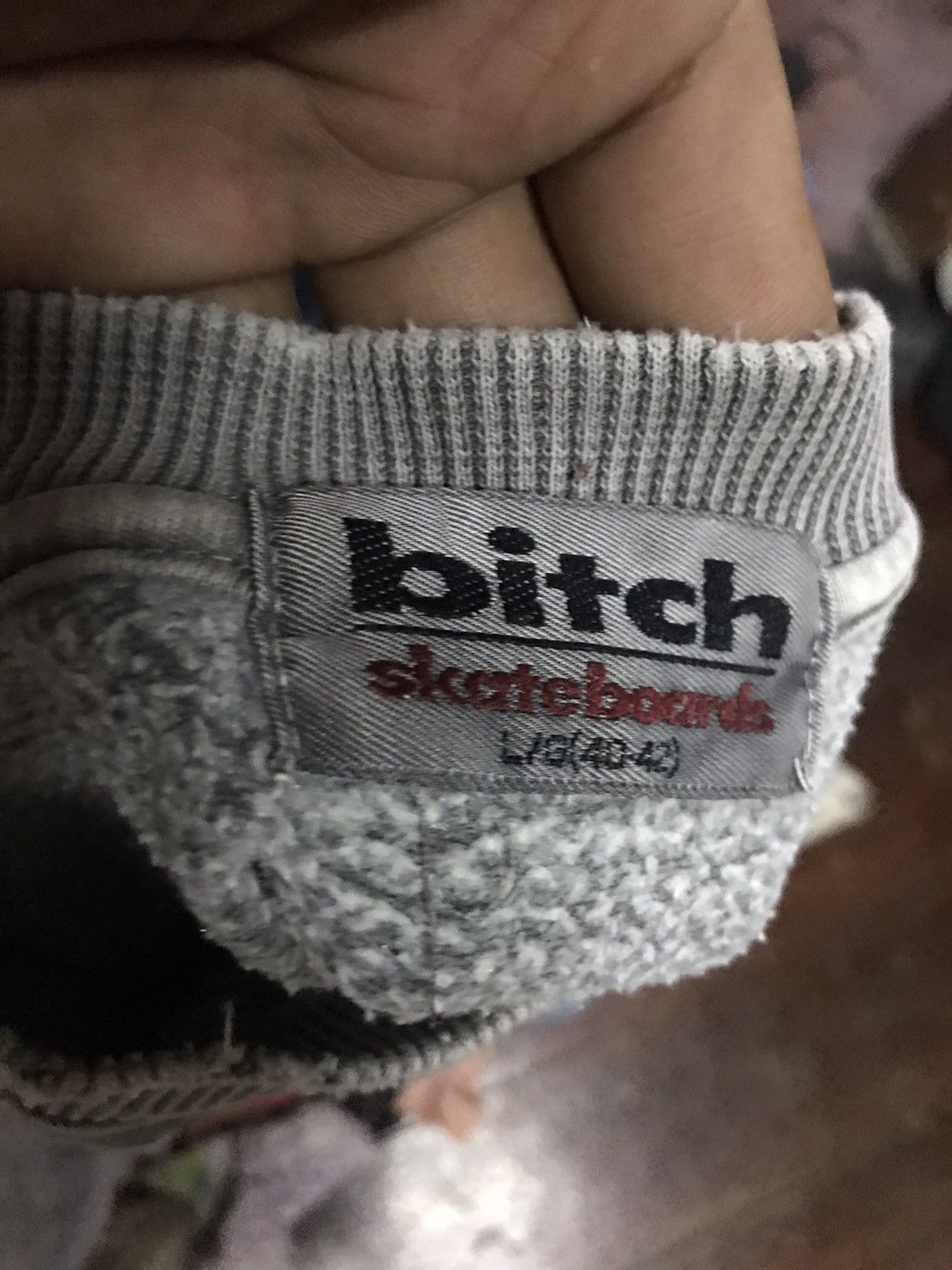 Other × Vintage 🔥rare🔥Bitch skateboard vneck sweatshirt distressed Size US L / EU 52-54 / 3 - 3 Thumbnail
