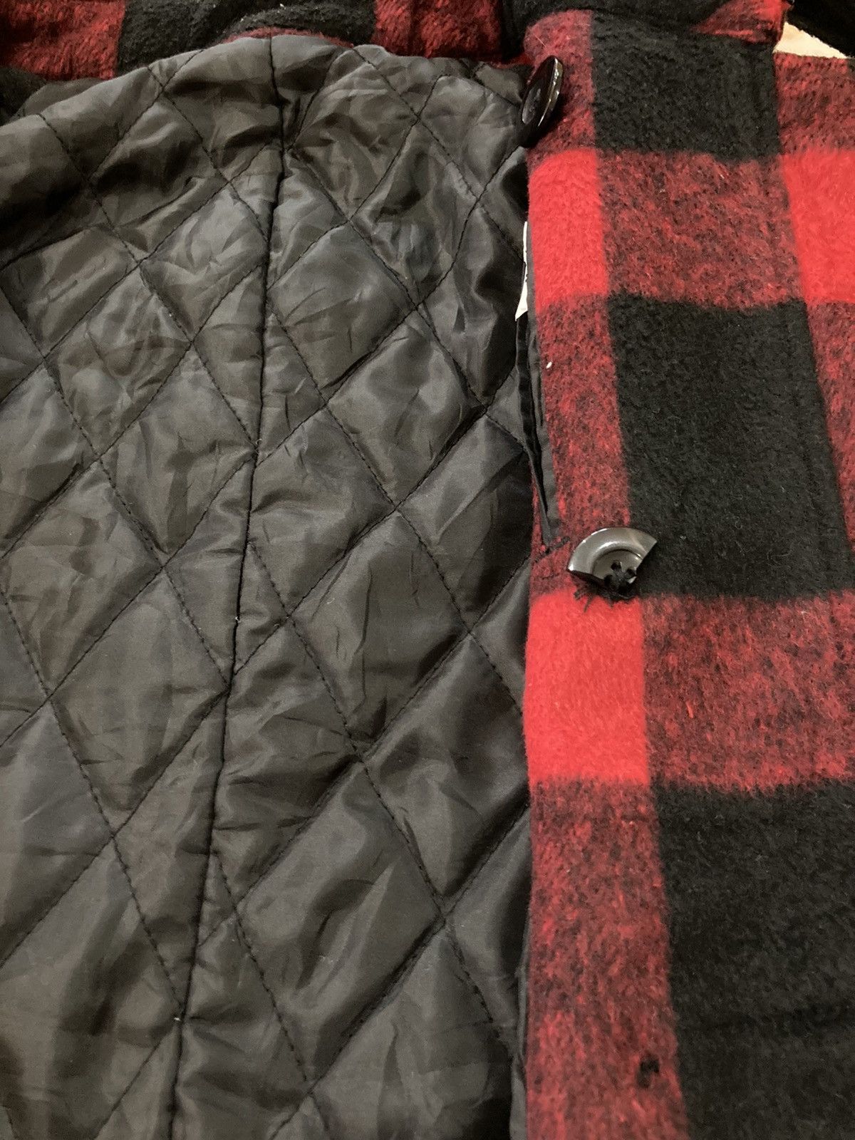 PPFM PPFM CHECK PLAID PEA COAT JACKET WITH HOODIE Size US S / EU 44-46 / 1 - 7 Thumbnail