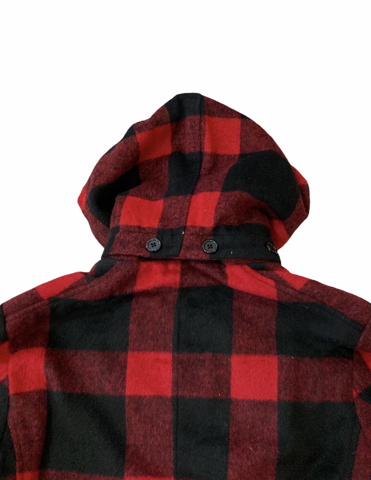 PPFM PPFM CHECK PLAID PEA COAT JACKET WITH HOODIE Size US S / EU 44-46 / 1 - 5 Thumbnail