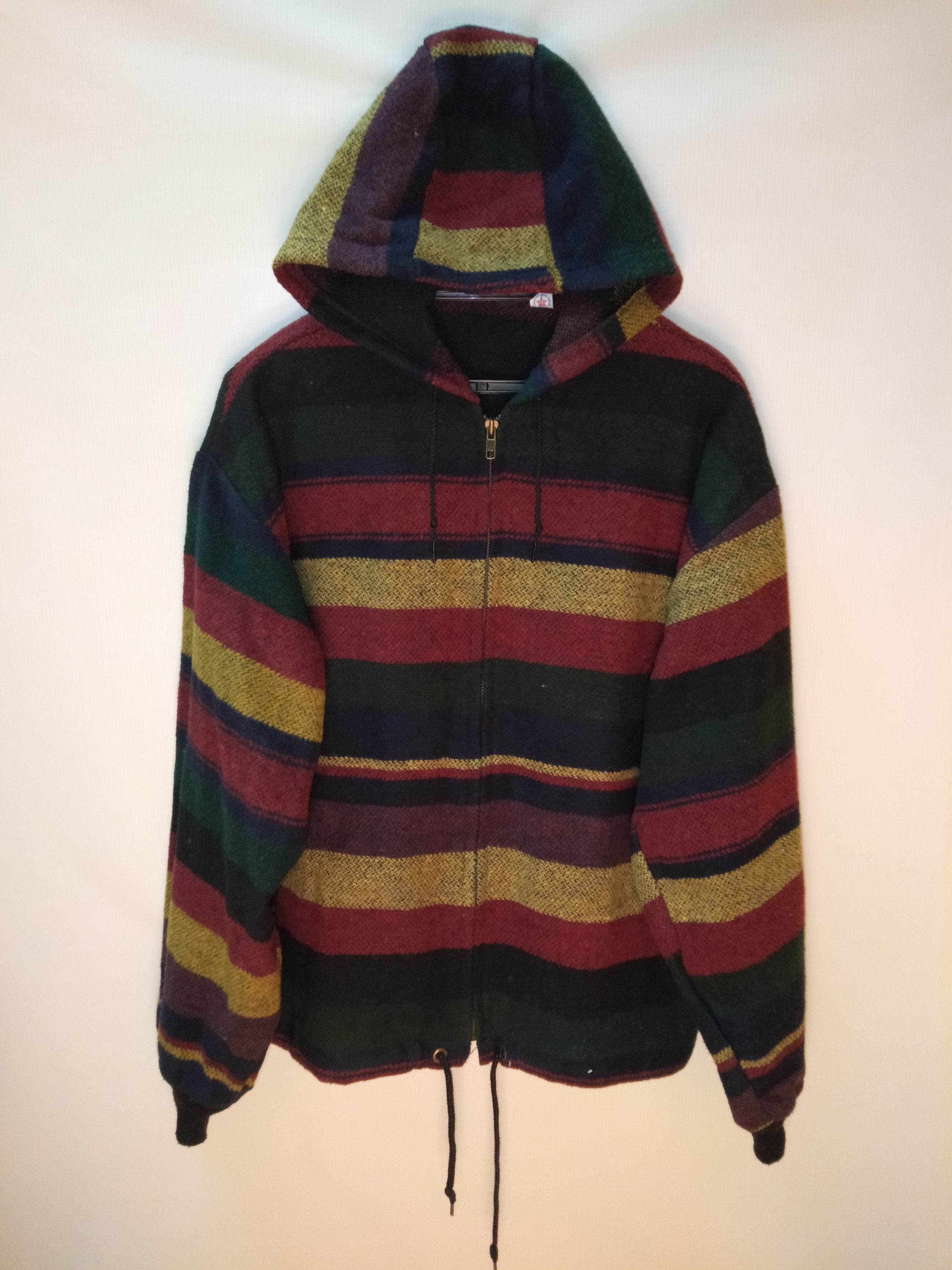 Other Multicolor Stripes Zipper Hoodie Made in USA Size US M / EU 48-50 / 2 - 1 Thumbnail