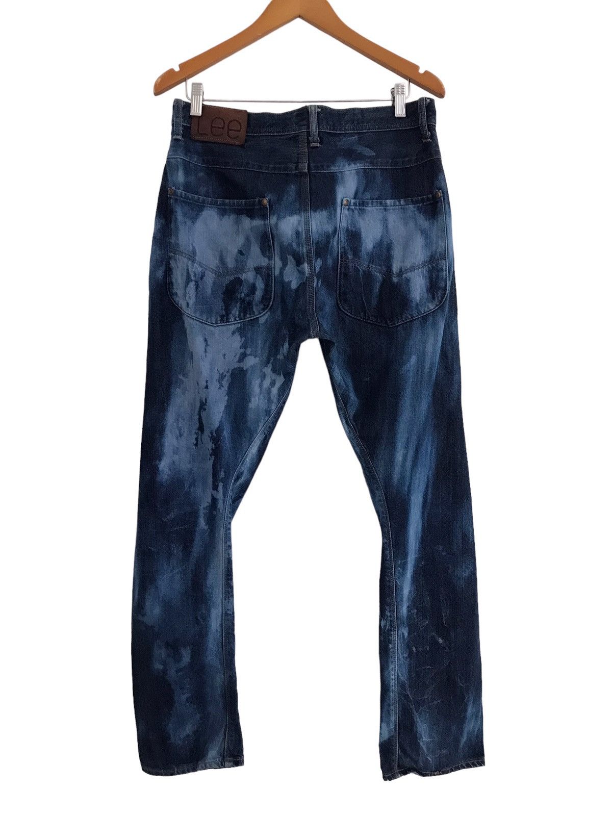 If Six Was Nine Vintage LEE Bleach Acid Wash Denim Jeans Size US 32 / EU 48 - 7 Thumbnail