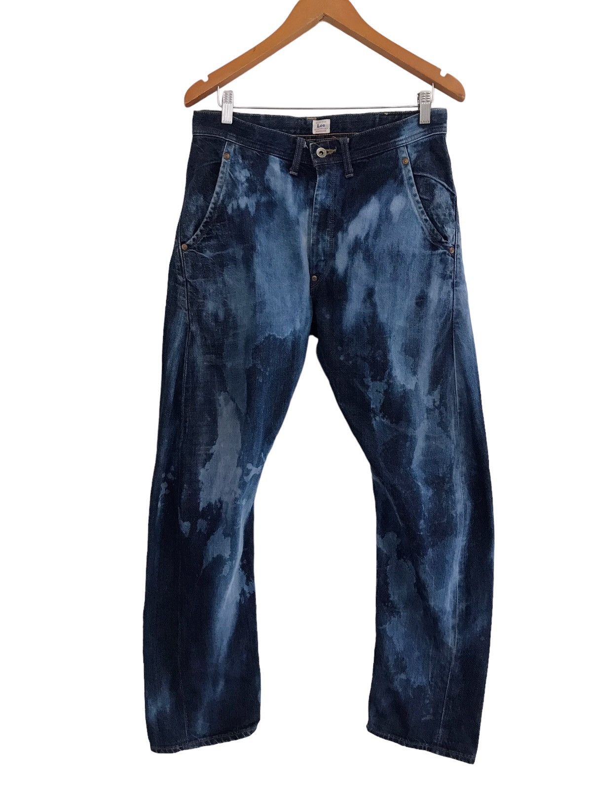 If Six Was Nine Vintage LEE Bleach Acid Wash Denim Jeans Size US 32 / EU 48 - 1 Thumbnail