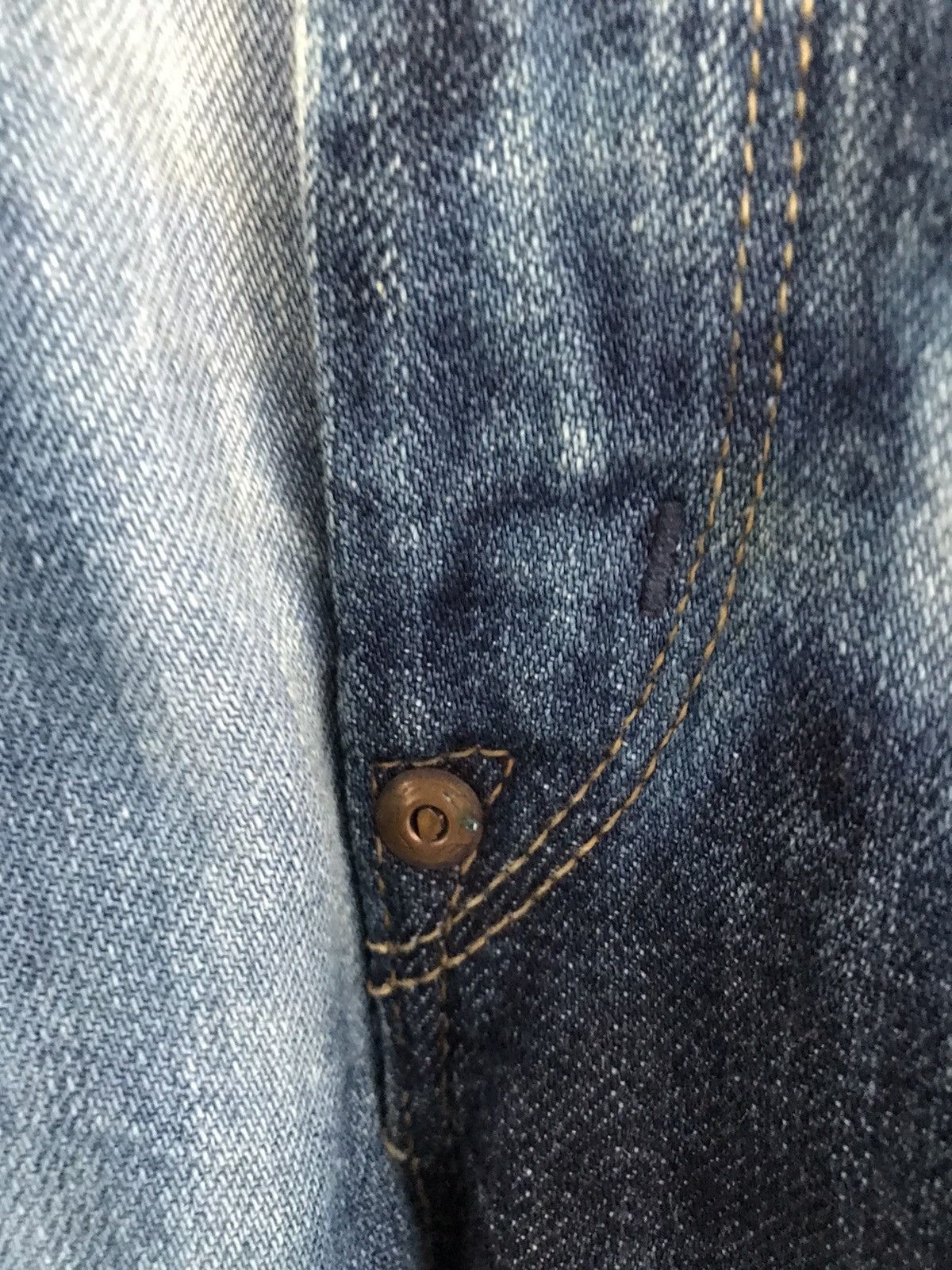 If Six Was Nine Vintage LEE Bleach Acid Wash Denim Jeans Size US 32 / EU 48 - 15 Thumbnail