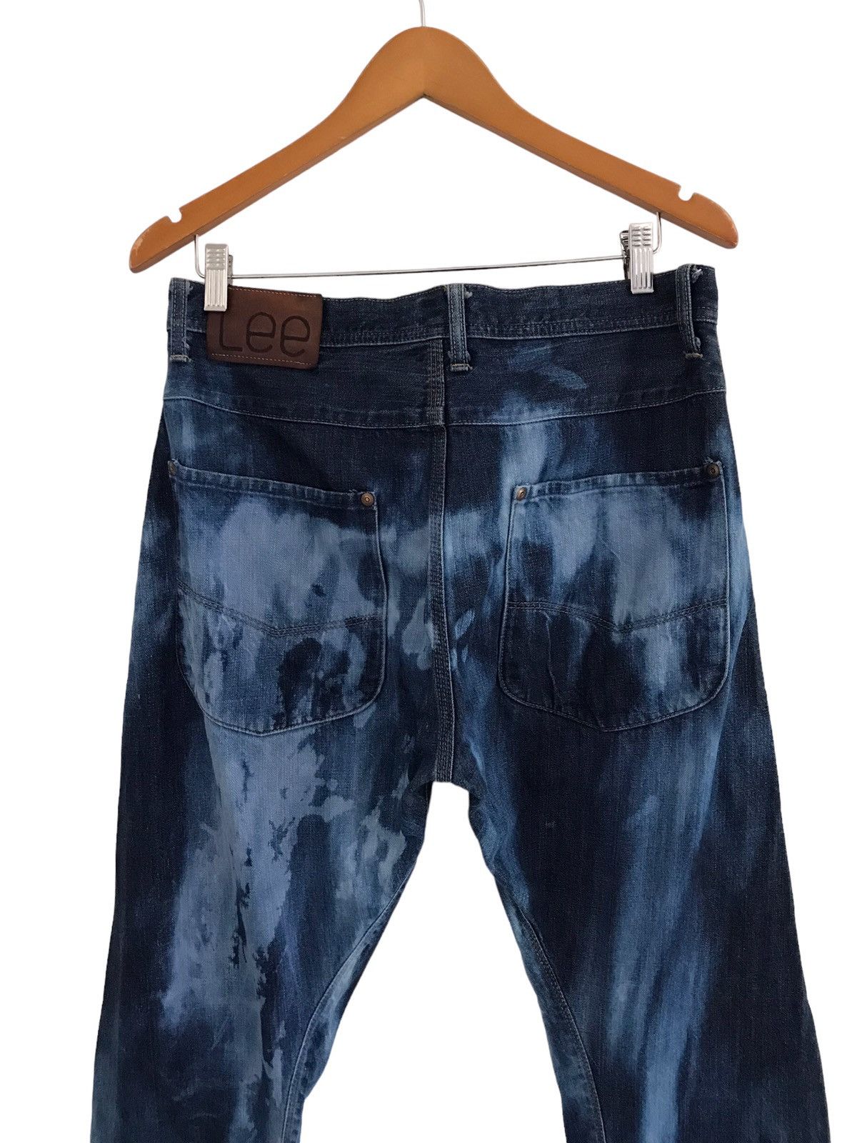 If Six Was Nine Vintage LEE Bleach Acid Wash Denim Jeans Size US 32 / EU 48 - 12 Thumbnail