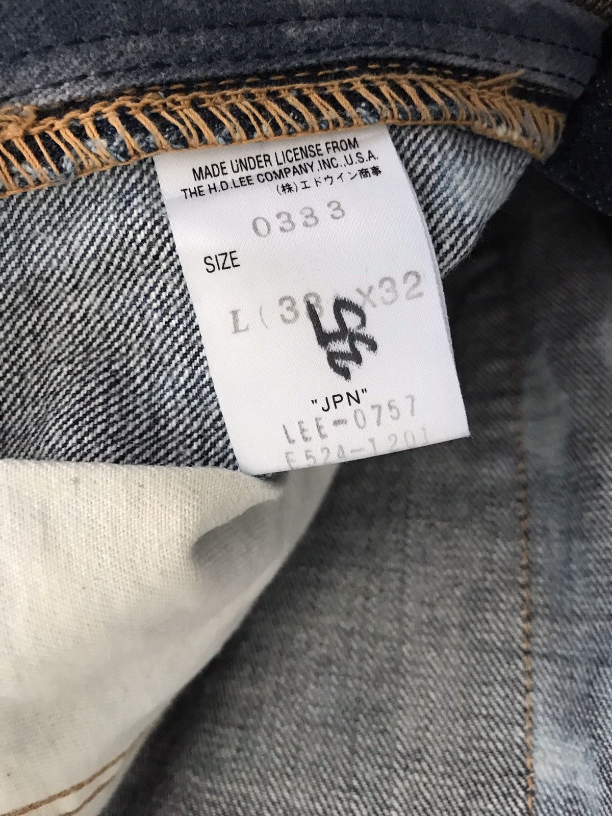 If Six Was Nine Vintage LEE Bleach Acid Wash Denim Jeans Size US 32 / EU 48 - 16 Thumbnail