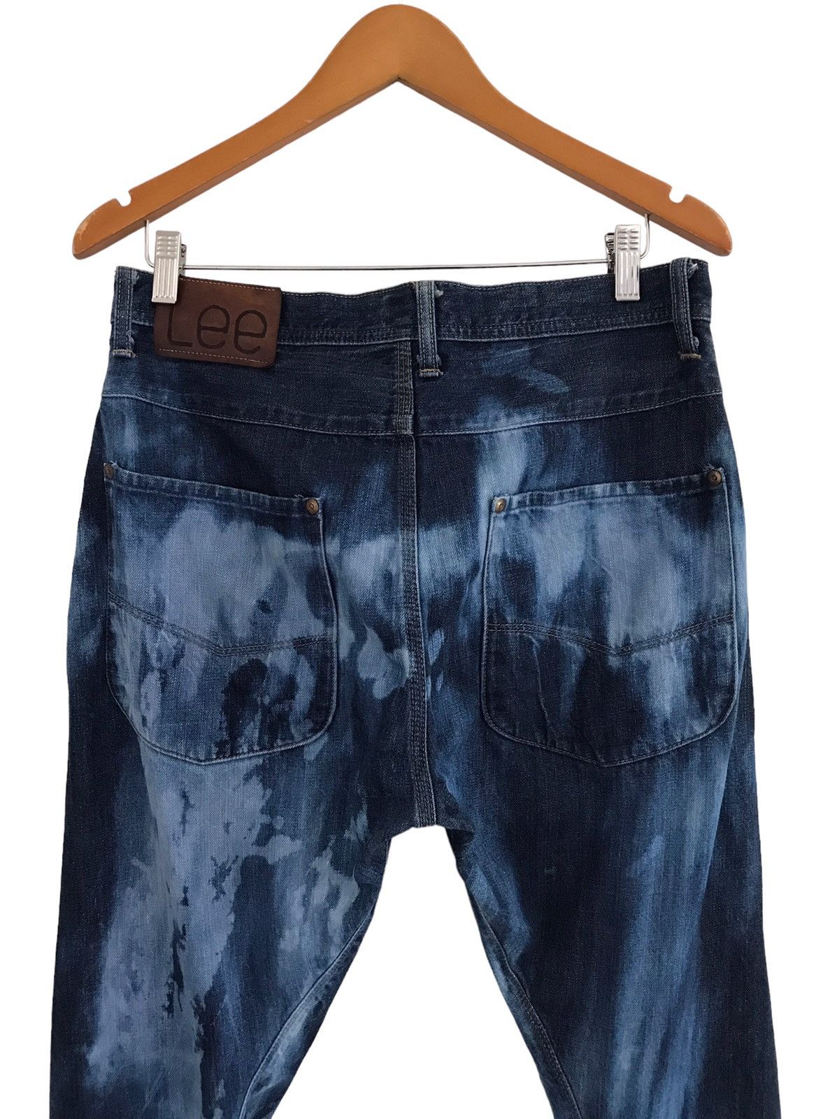 If Six Was Nine Vintage LEE Bleach Acid Wash Denim Jeans Size US 32 / EU 48 - 8 Thumbnail