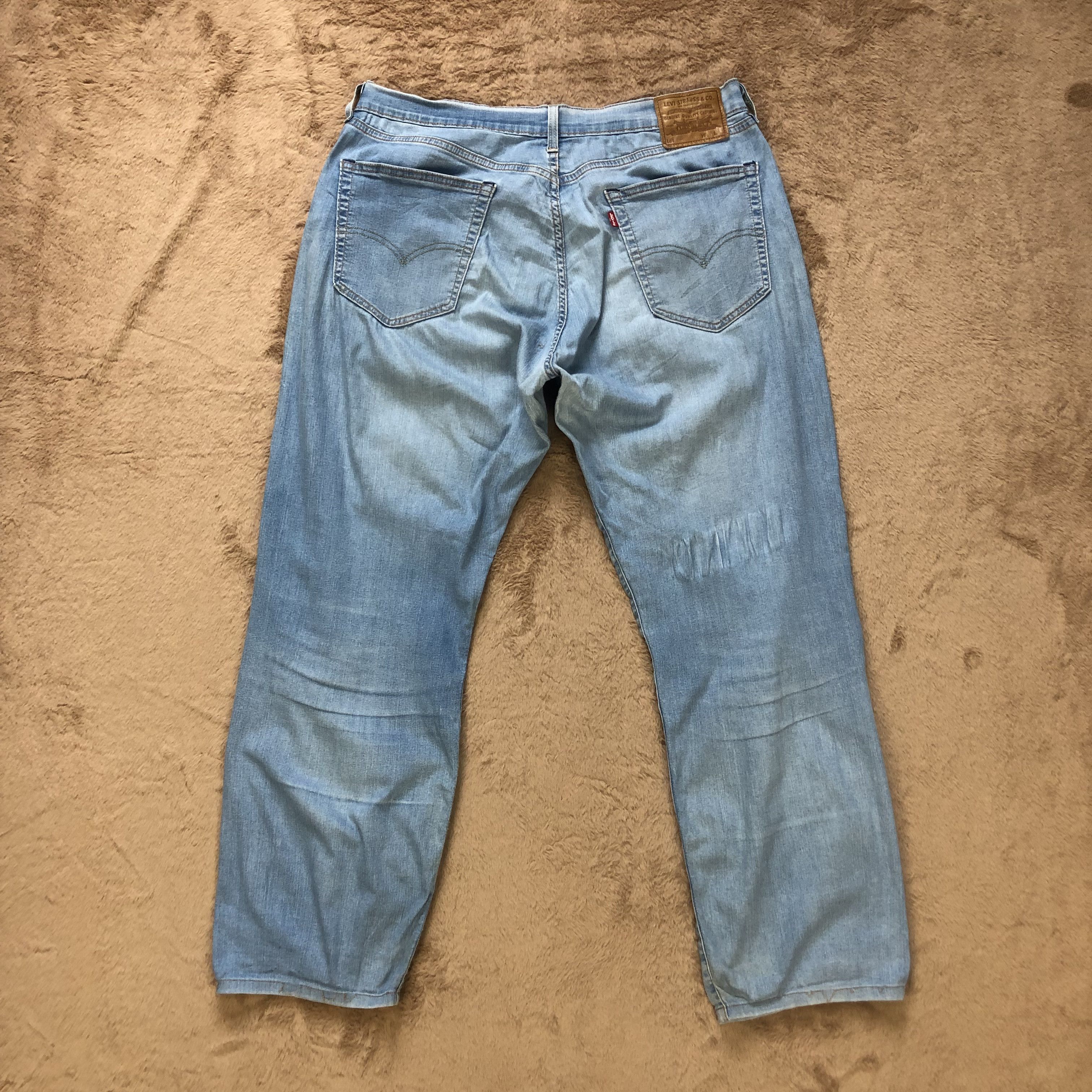 Levi's TRASHED LEVIS BIG E LIGHT WASH DENIM PANTS #6796-88 Size US 36 / EU 52 - 17 Thumbnail