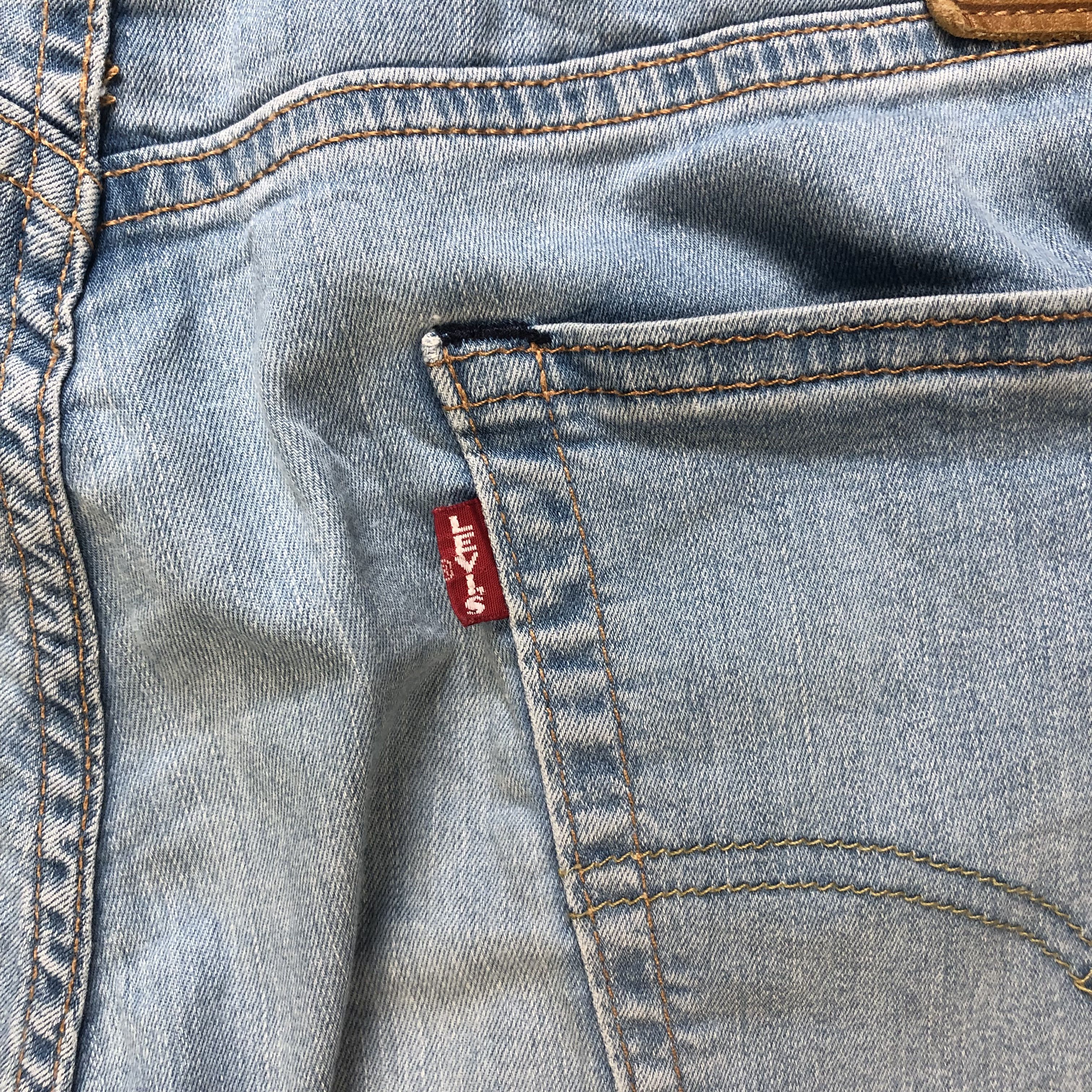 Levi's TRASHED LEVIS BIG E LIGHT WASH DENIM PANTS #6796-88 Size US 36 / EU 52 - 21 Thumbnail