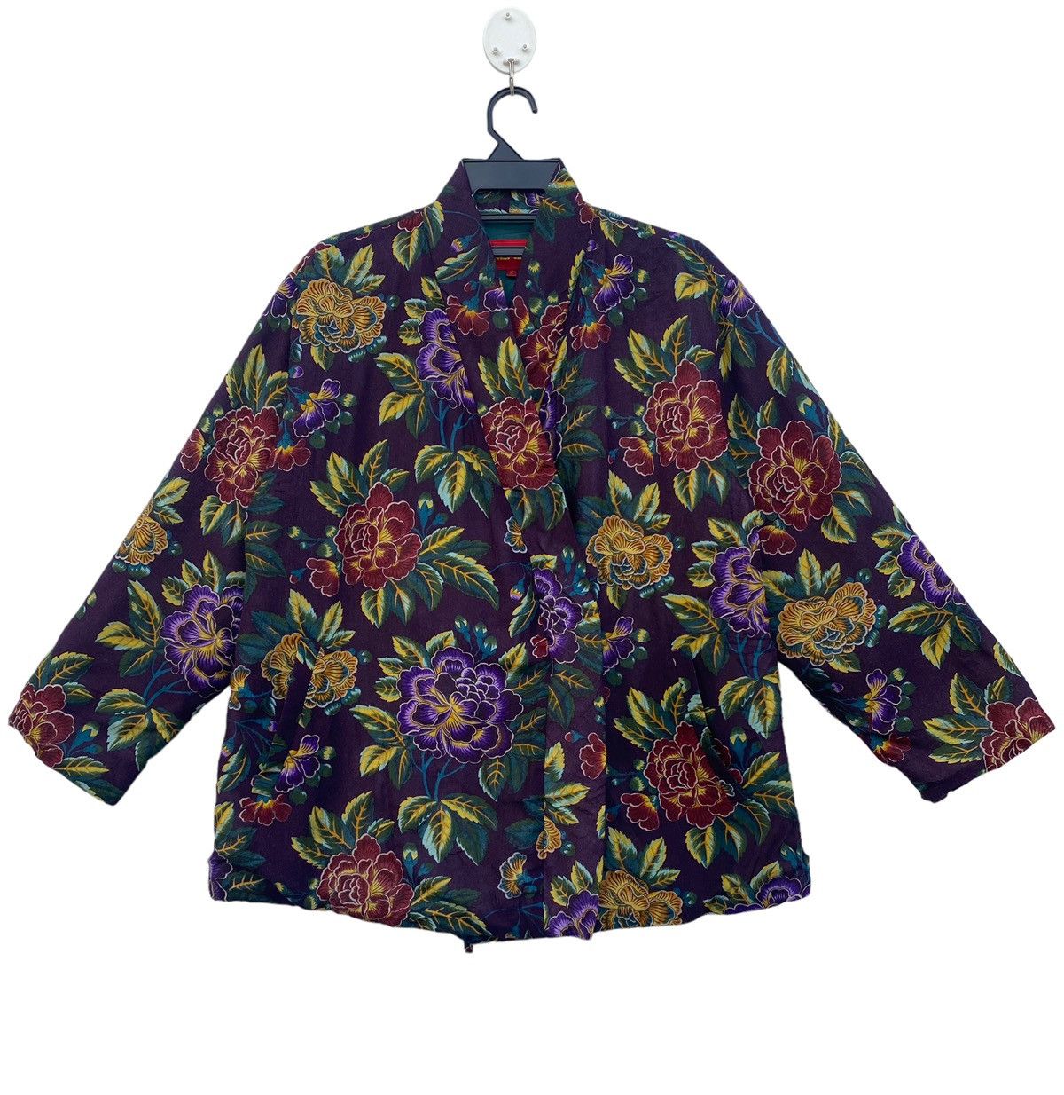 Kenzo Vtg 90s rare KENZO floral art kimono wear Size US M / EU 48-50 / 2 - 1 Thumbnail