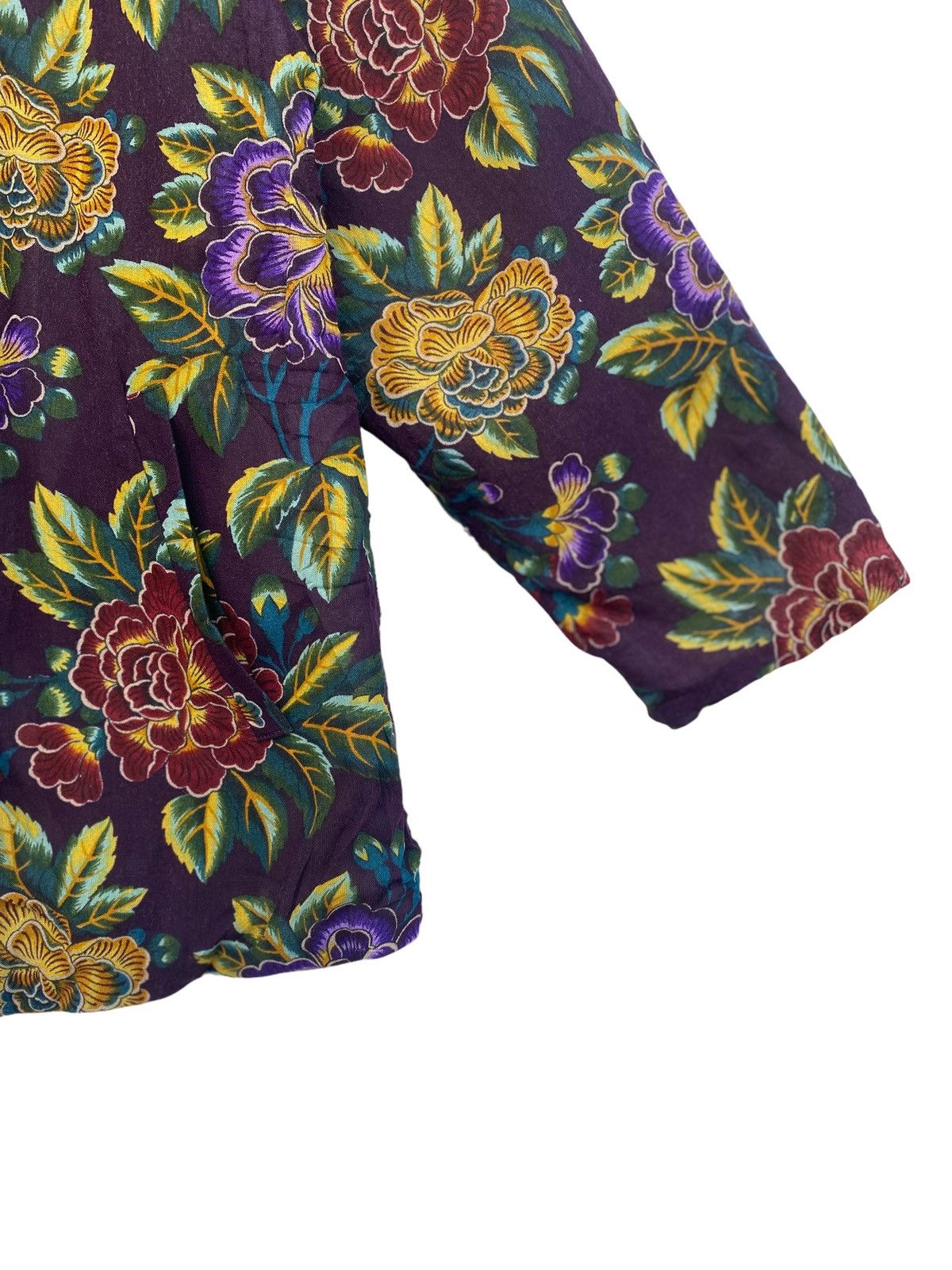 Kenzo Vtg 90s rare KENZO floral art kimono wear Size US M / EU 48-50 / 2 - 2 Thumbnail