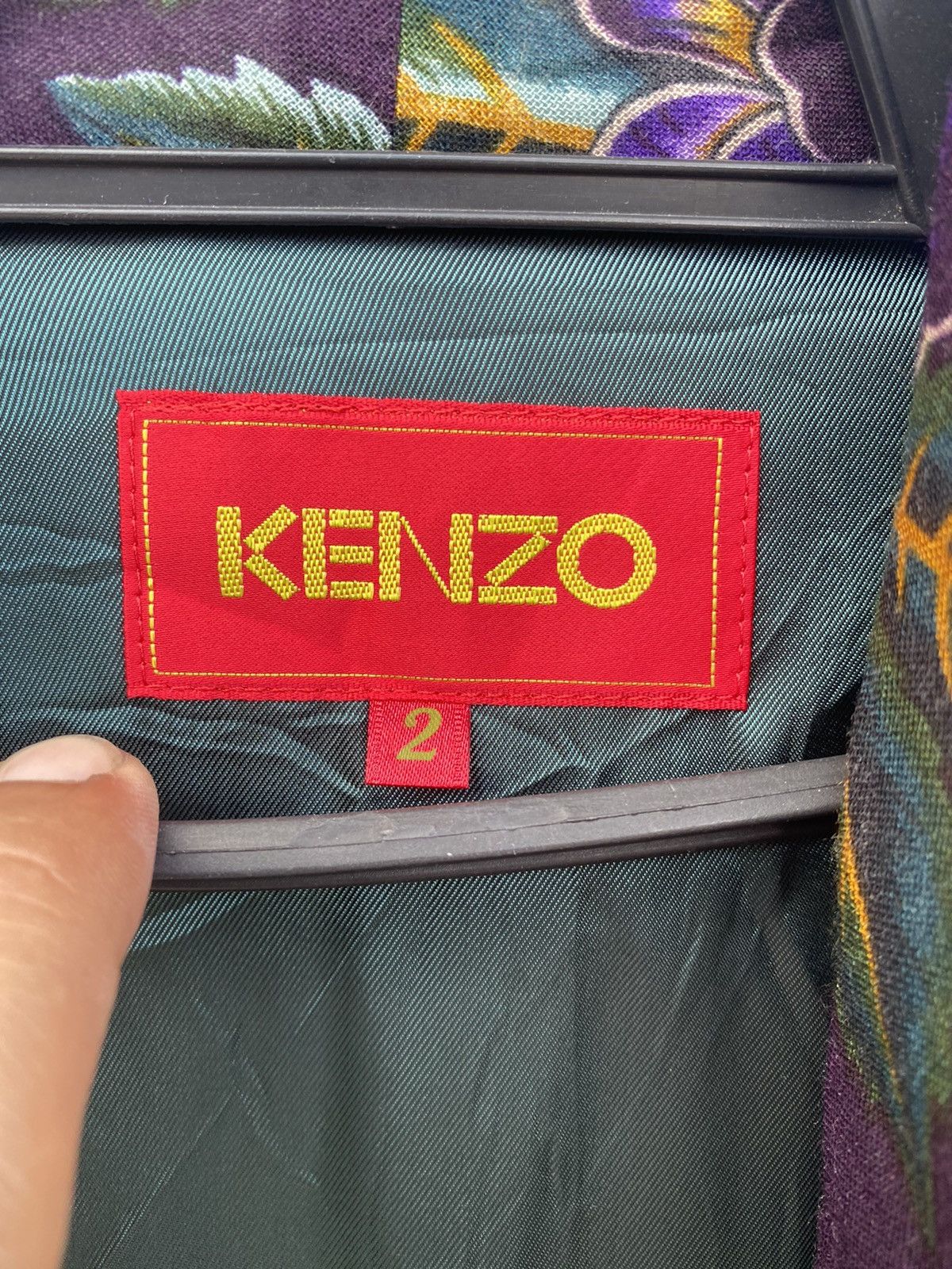 Kenzo Vtg 90s rare KENZO floral art kimono wear Size US M / EU 48-50 / 2 - 7 Thumbnail