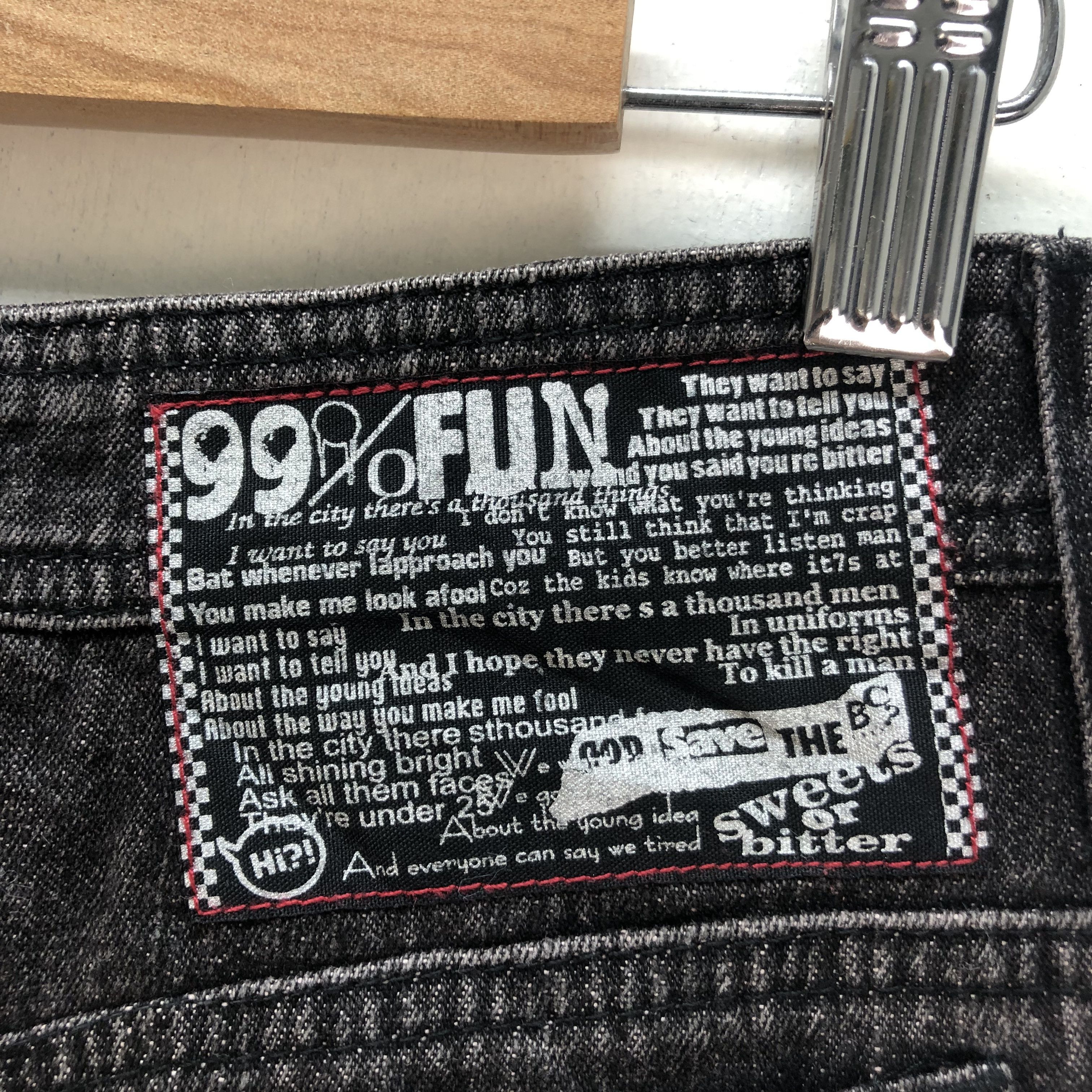 Japanese Brand BA-TSU CLUB DECONSTRUCTED JEANS MINI SKIRTS #6800-88 Size 31" - 13 Thumbnail