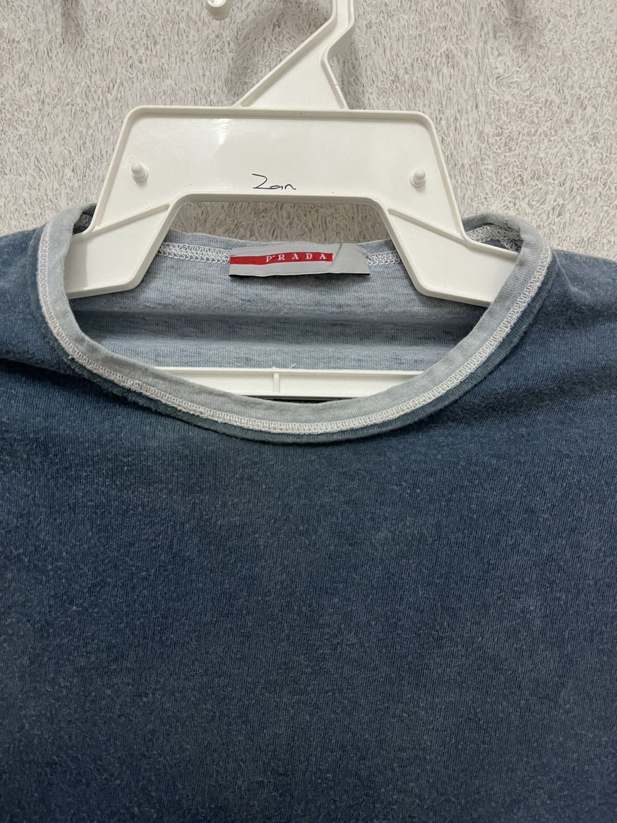Prada Prada Plaid Crew Neck Blue Size US S / EU 44-46 / 1 - 3 Thumbnail