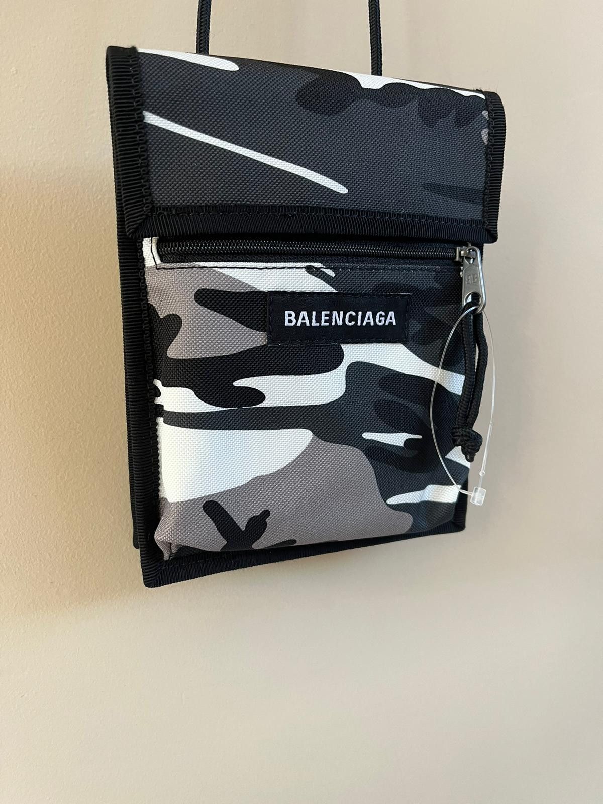 image of Balenciaga Explorer Pouch In Camo, Men's