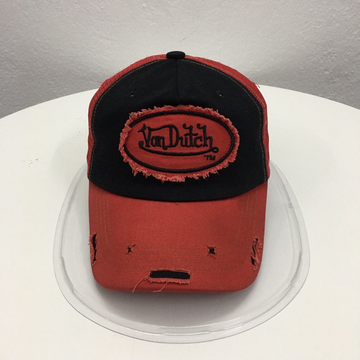 Von Dutch Rare Von Dutch Trucker Cap Mesh Distressed Design Snapback Size ONE SIZE - 2 Thumbnail