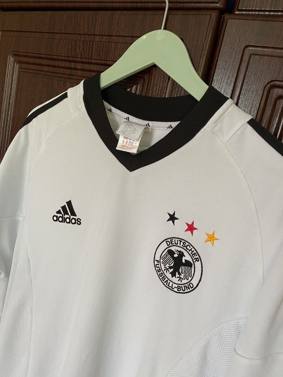 Adidas Vintage Germany Adidas 2002 Soccer Jersey Spain France Italy Size US L / EU 52-54 / 3 - 2 Thumbnail
