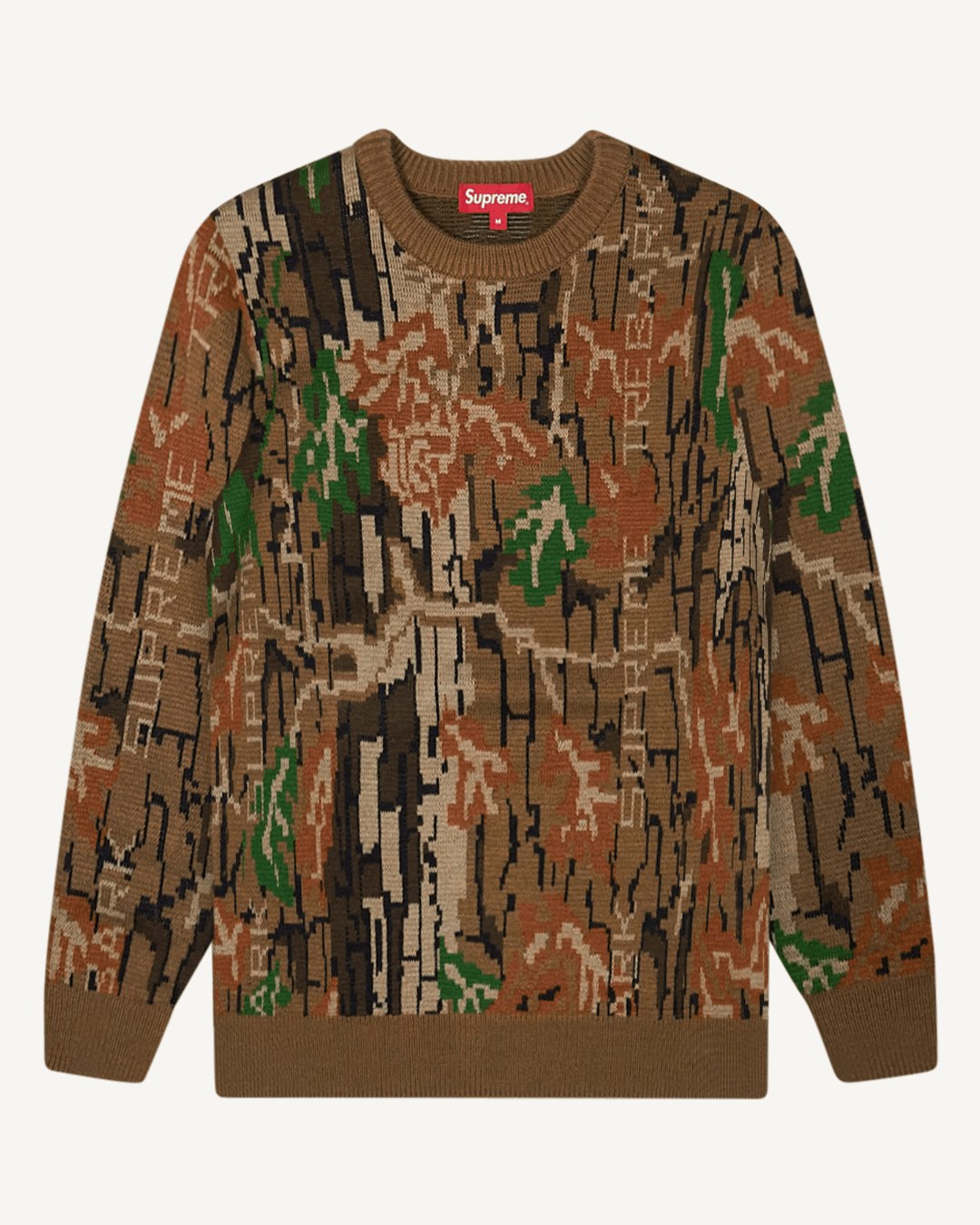 Supreme Trebark Camo Knit Sweater | Grailed