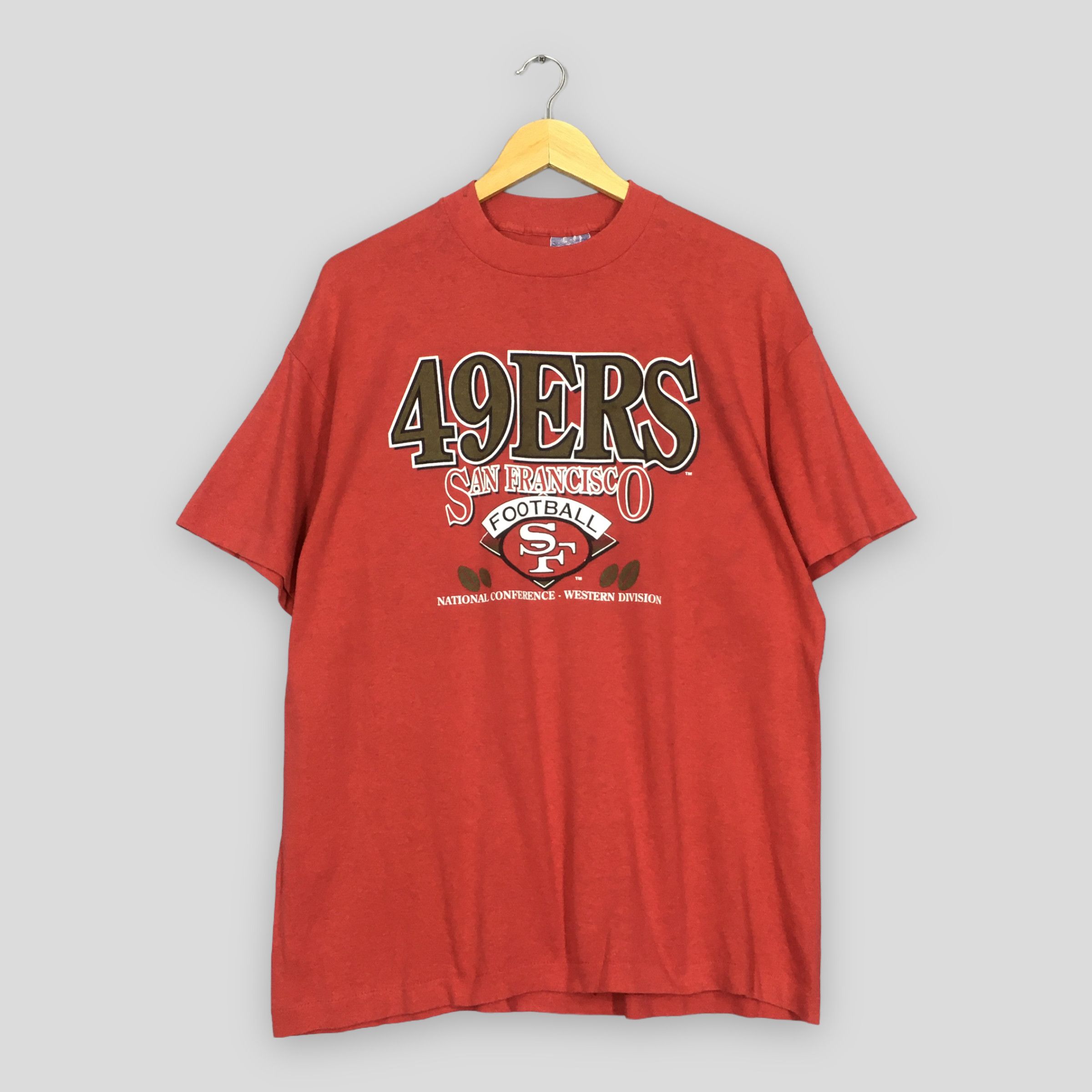 NFL × Vintage Vintage San Francisco 49ERS Nfl Tshirt Size XL Size US XL / EU 56 / 4 - 1 Thumbnail