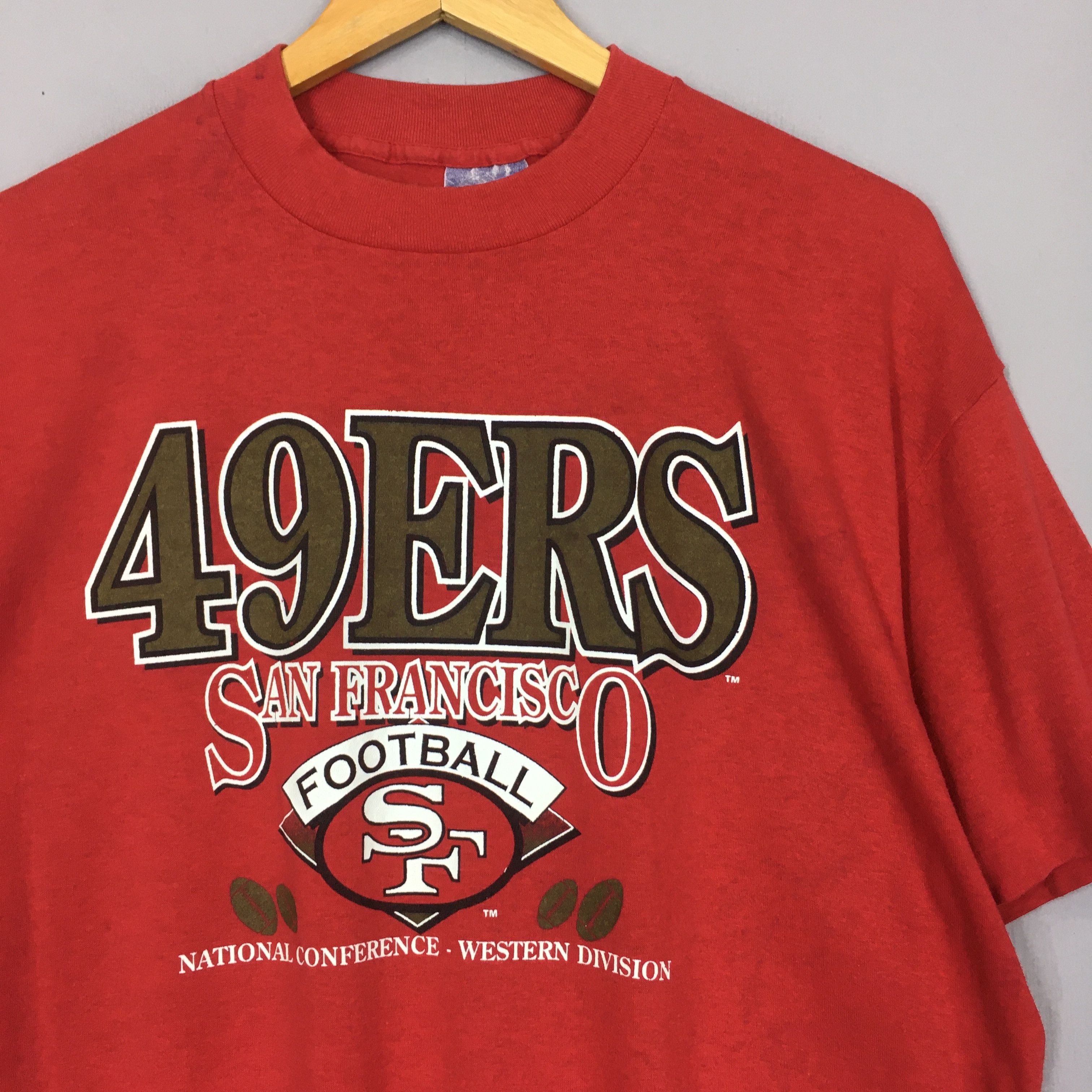 NFL × Vintage Vintage San Francisco 49ERS Nfl Tshirt Size XL Size US XL / EU 56 / 4 - 2 Thumbnail