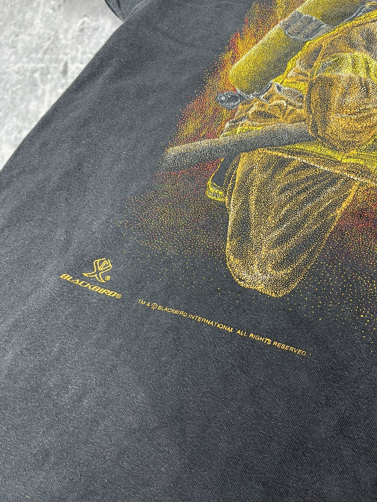 Blackbird × Vintage Vintage Firefighters Hanes tee Blackbird rare streetwear Size US XL / EU 56 / 4 - 3 Thumbnail