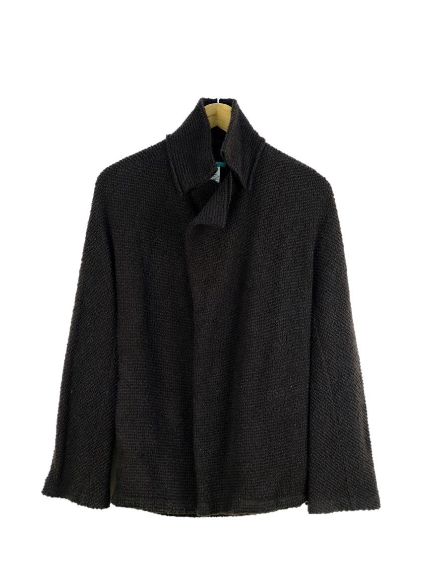 image of Limi Feu x Yohji Yamamoto Y's Bis Limi Wool Knitwear Cardigan Jacket in Brown, Men's (Size Small)