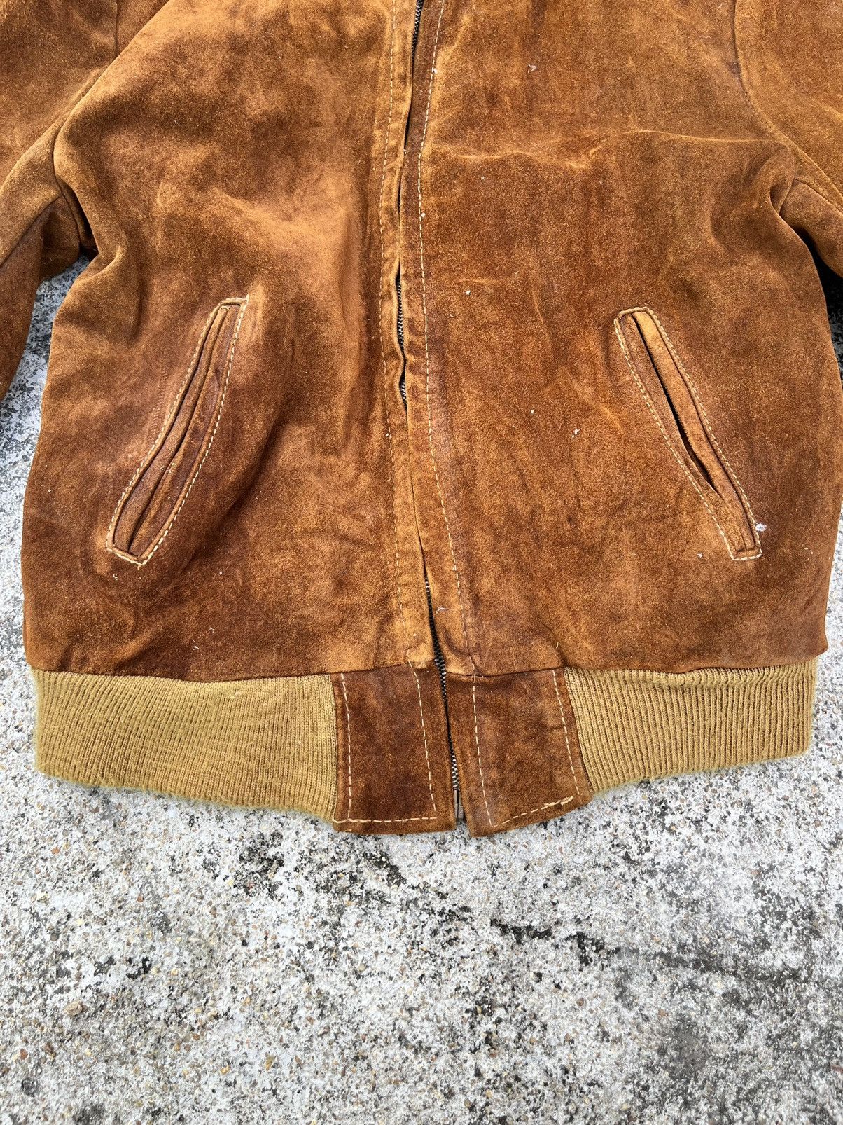 Schott × Vintage Vintage Schott NYC Suede Leather Bomber Jecket Size US M / EU 48-50 / 2 - 6 Thumbnail