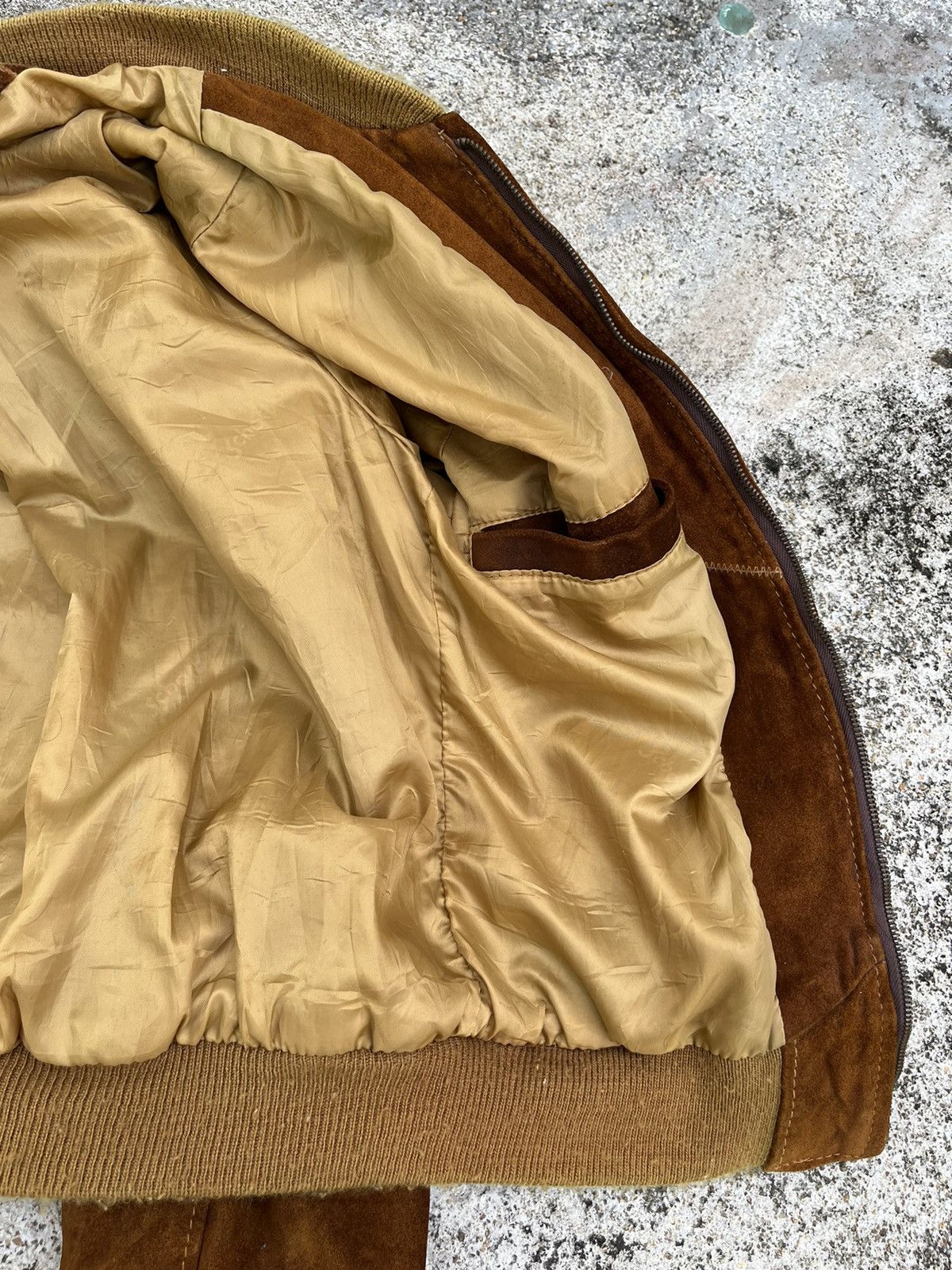 Schott × Vintage Vintage Schott NYC Suede Leather Bomber Jecket Size US M / EU 48-50 / 2 - 12 Thumbnail
