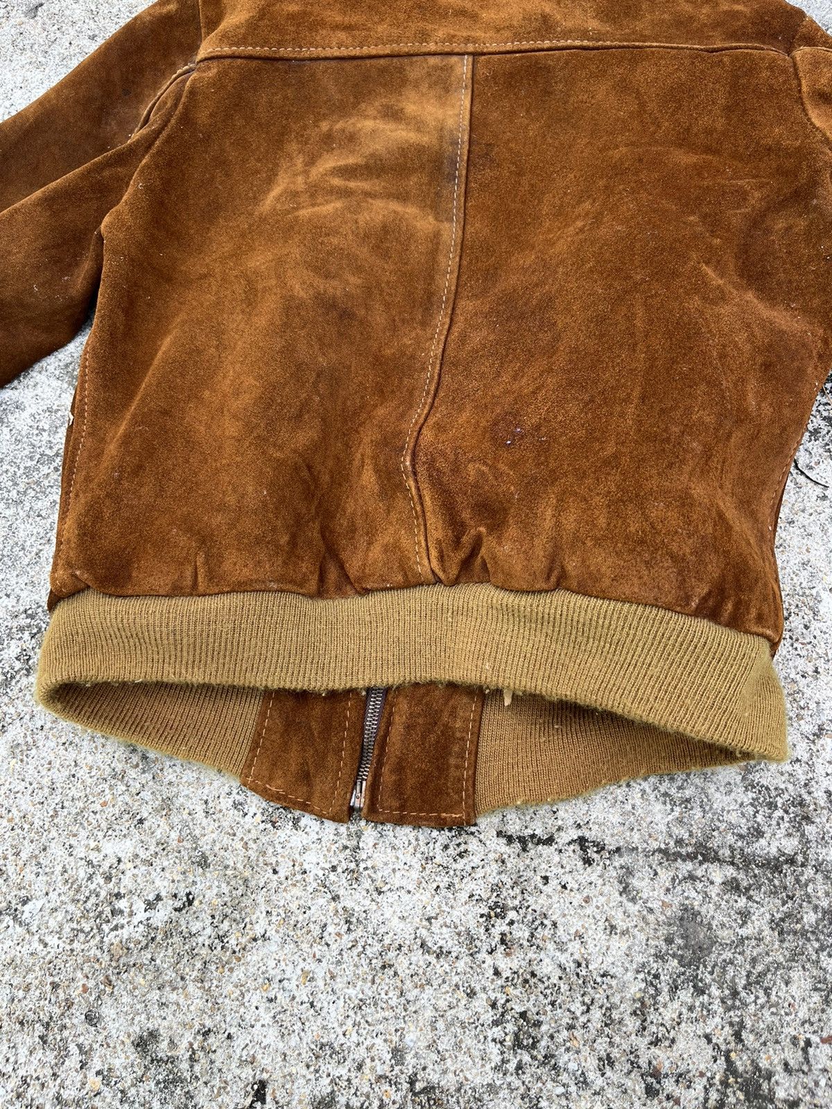 Schott × Vintage Vintage Schott NYC Suede Leather Bomber Jecket Size US M / EU 48-50 / 2 - 7 Thumbnail