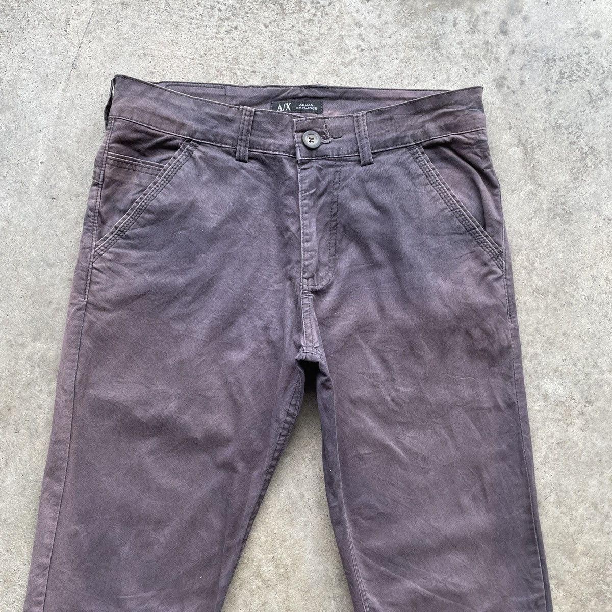 Armani Exchange Vintage Armani Exchange Faded Trousers Casual Pants Size US 30 / EU 46 - 2 Thumbnail