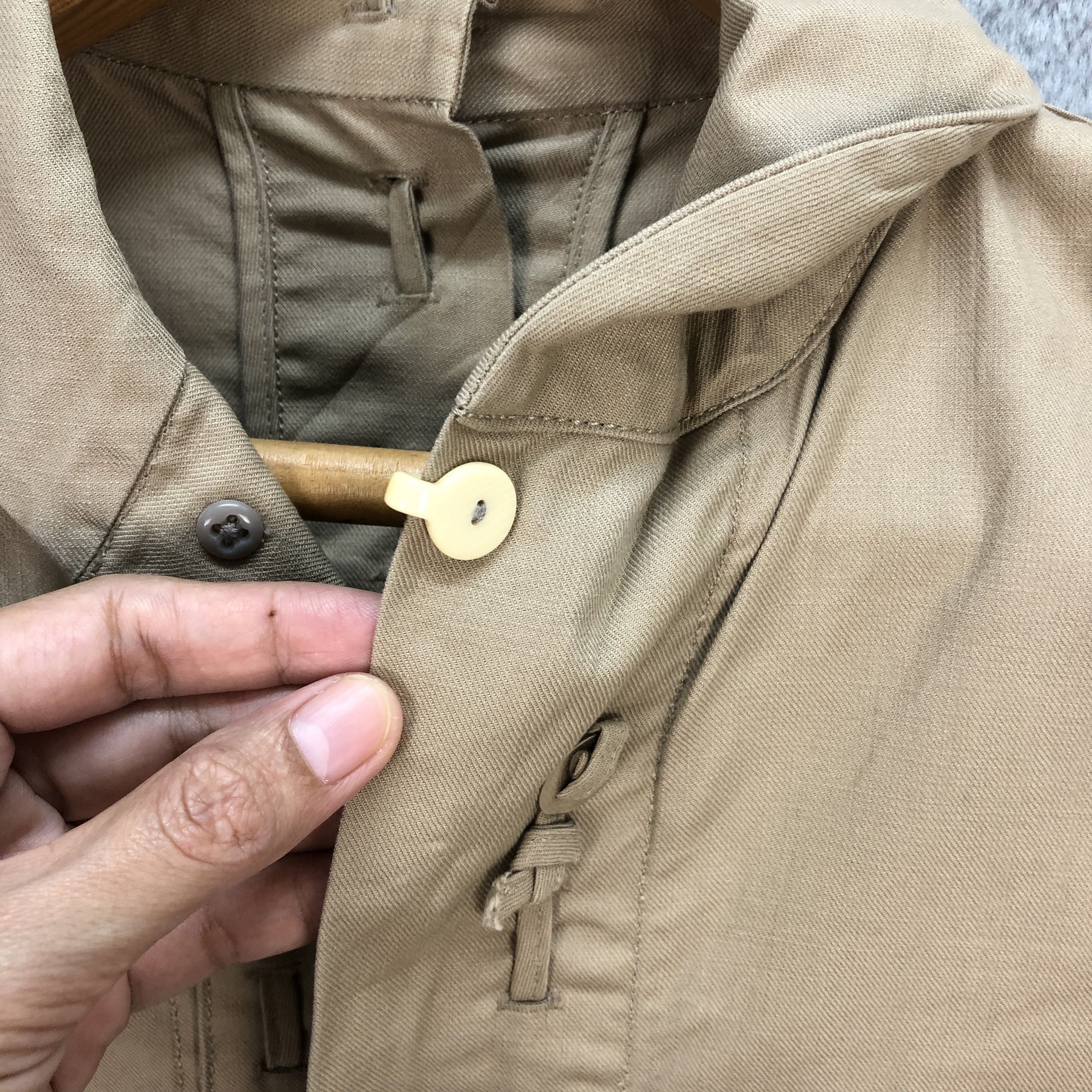 Japanese Brand JIPIJAPA NICE DESIGN ZIPPER BEIGI JACKET / COAT #5740-204 Size US S / EU 44-46 / 1 - 3 Thumbnail